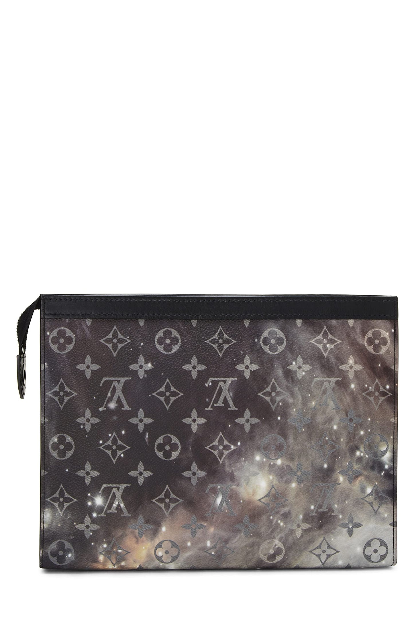 Louis Vuitton,  Black Monogram Galaxy Pochette Voyage MM, Black