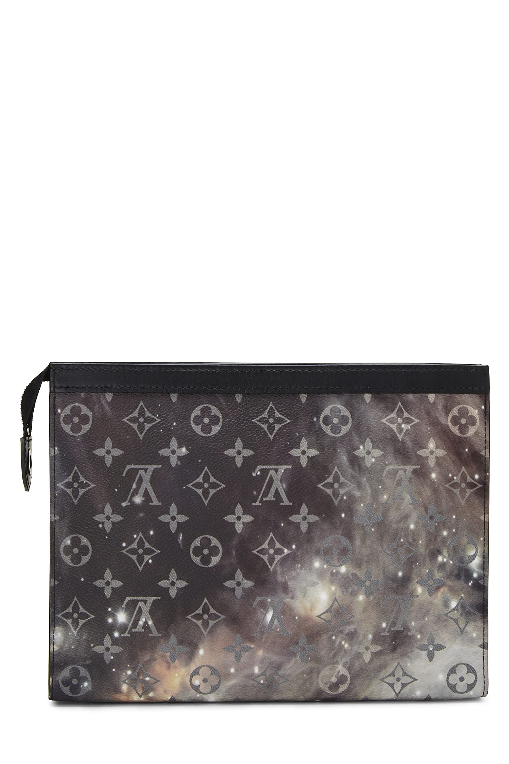 Louis Vuitton,  Black Monogram Galaxy Pochette Voyage MM, Black
