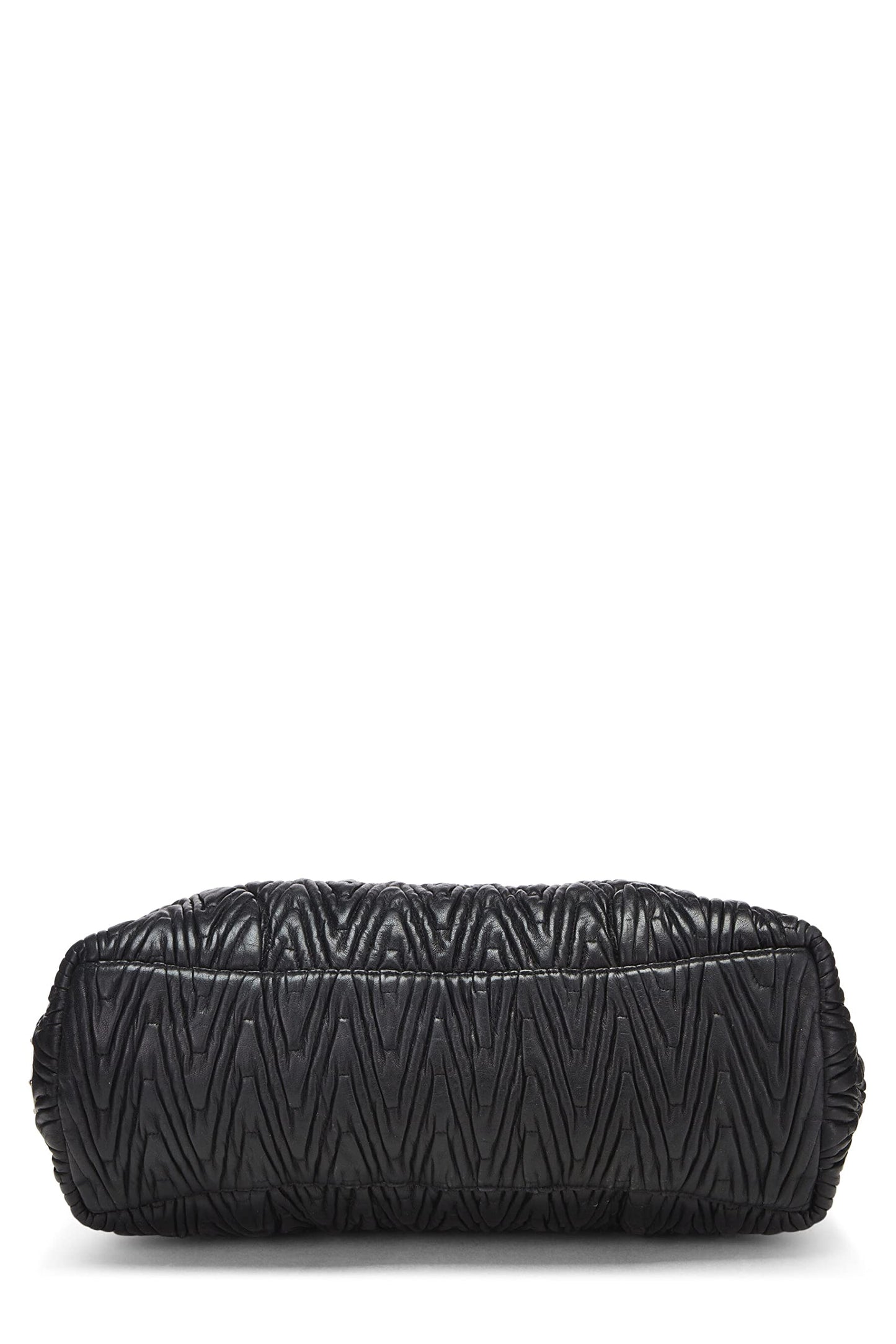 Prada Nappa Chevron Antik Handbag Black Travel Bag