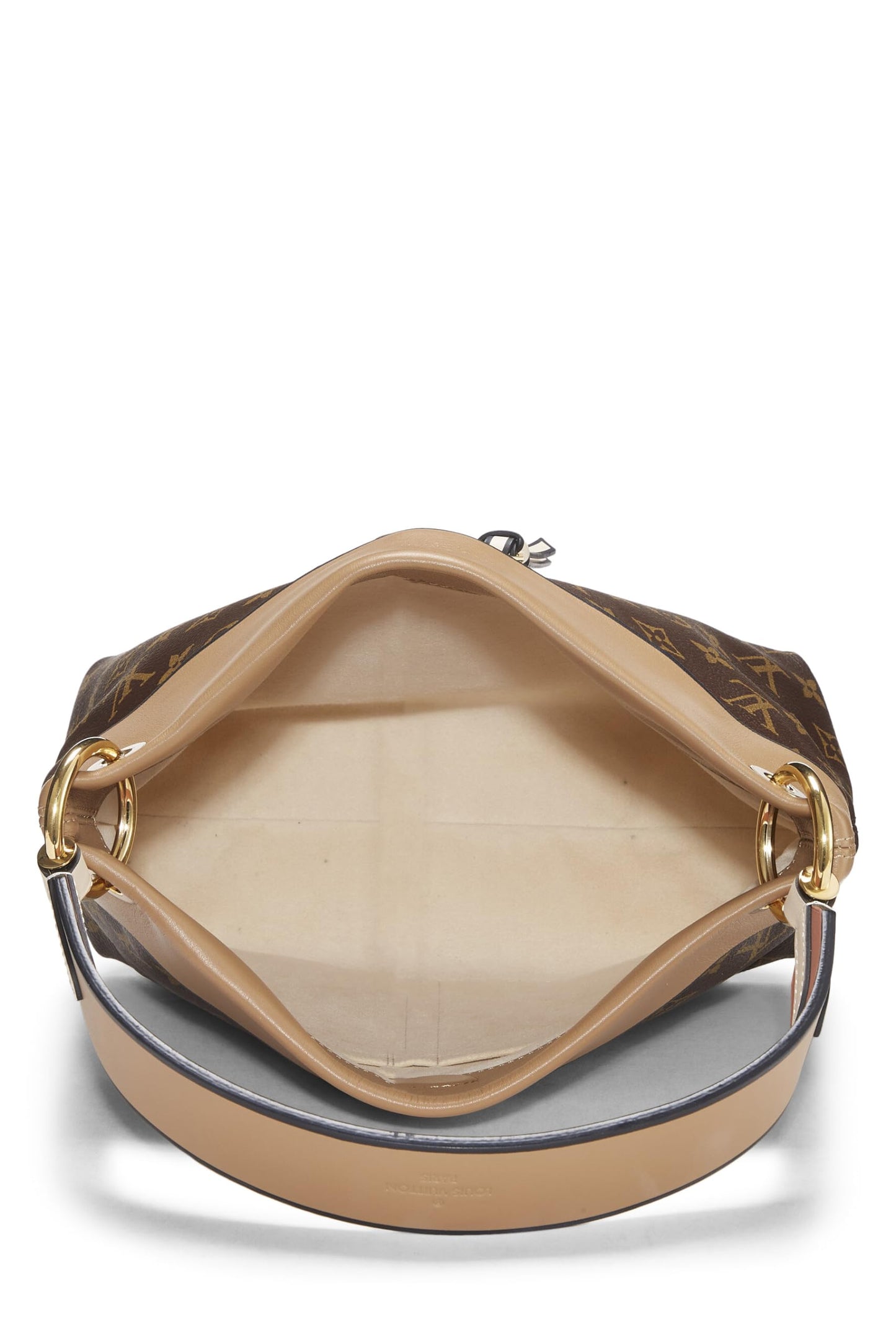 Louis Vuitton,  Beige Monogram Canvas & Leather Tuileries Besace, Beige