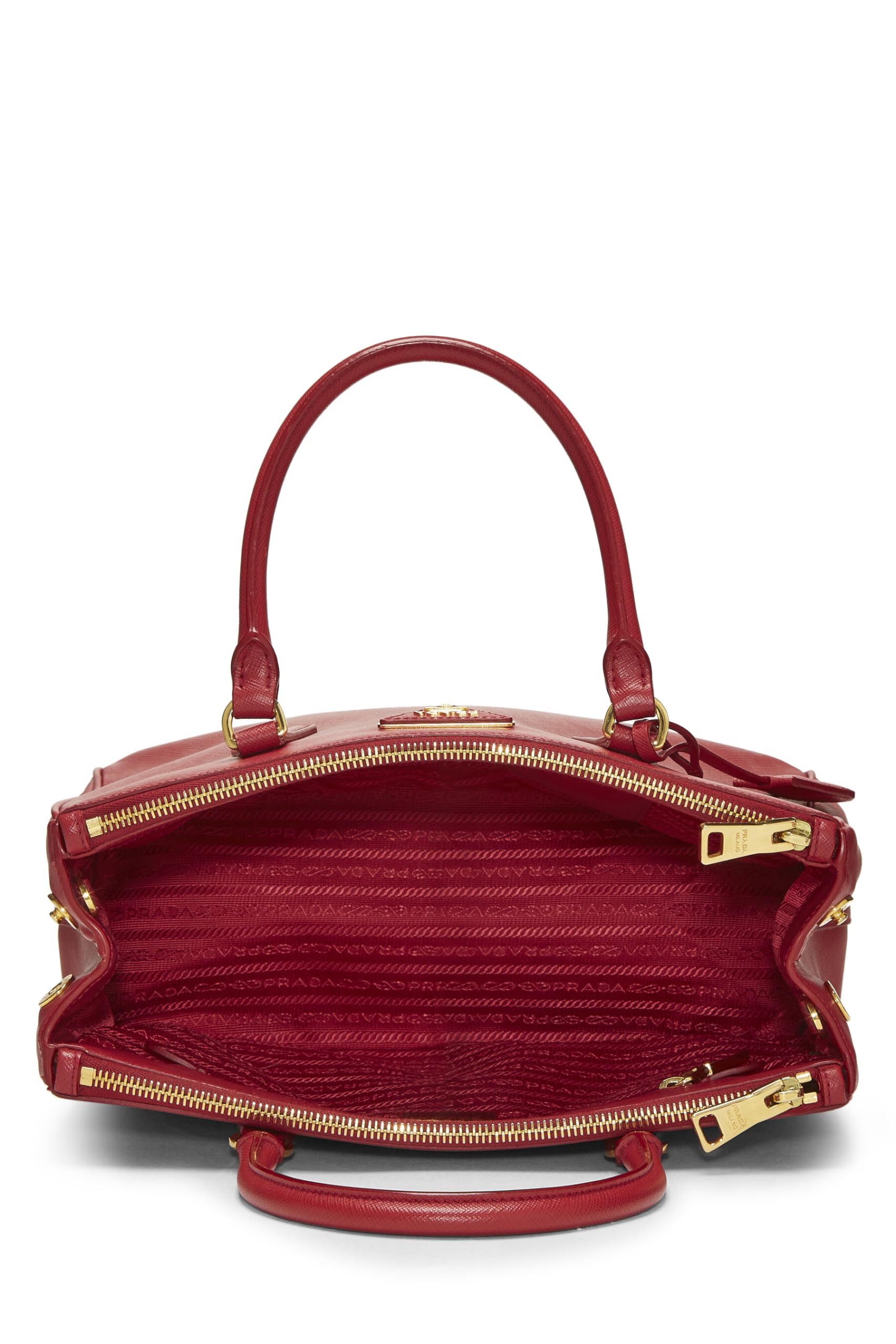 Prada Executive Tote Saffiano Red Small Tote Bag Tote Small Red