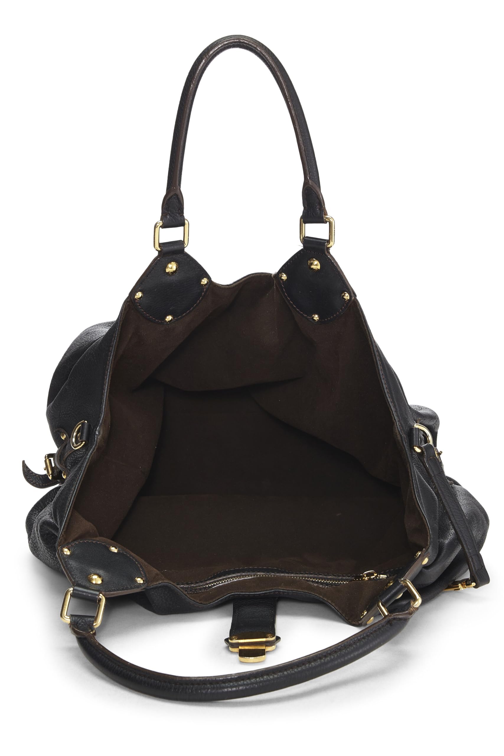 Louis Vuitton,  Black Monogram Mahina Large, Black