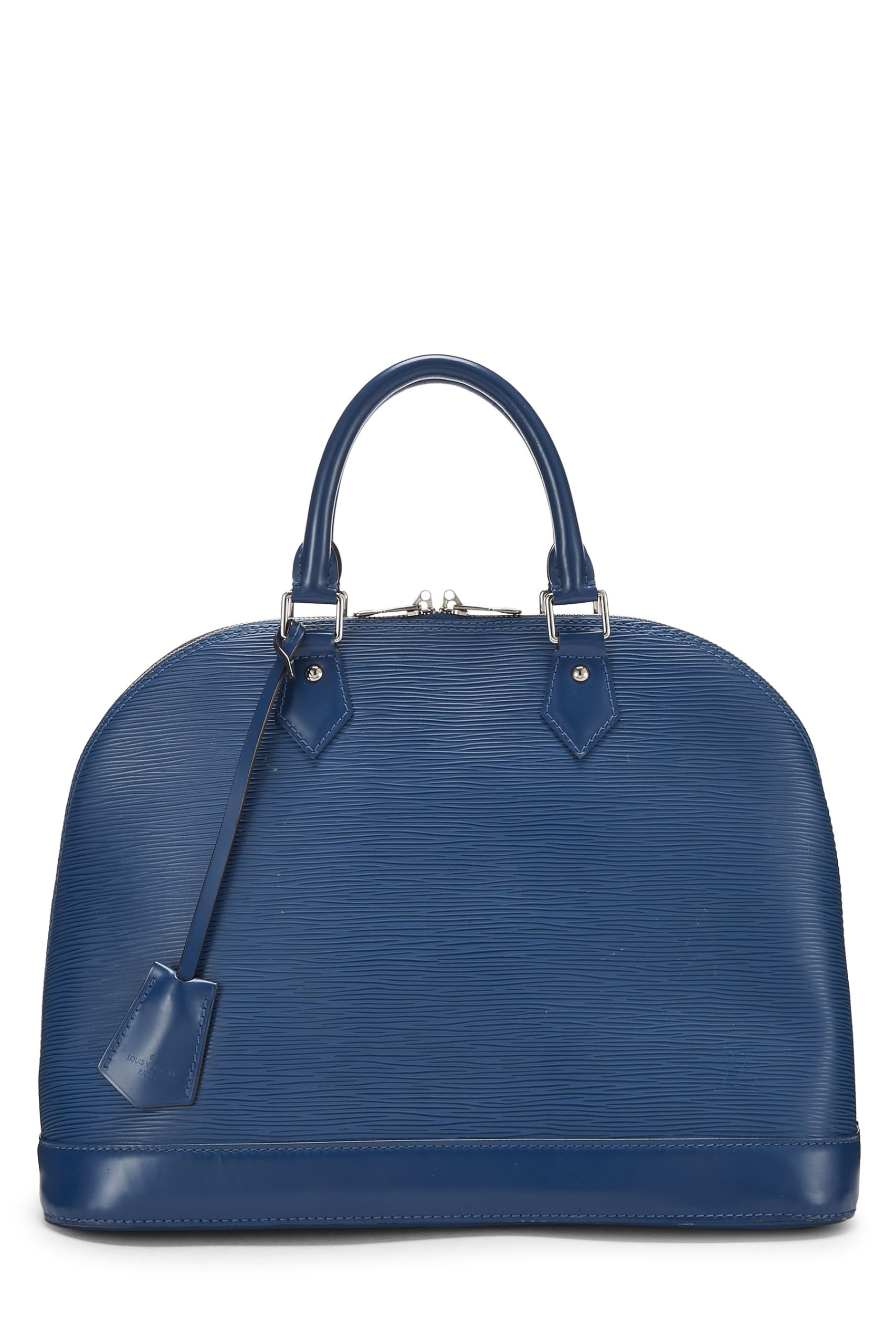 Louis Vuitton,  Bleu Celeste Epi Alma MM NM, Blue