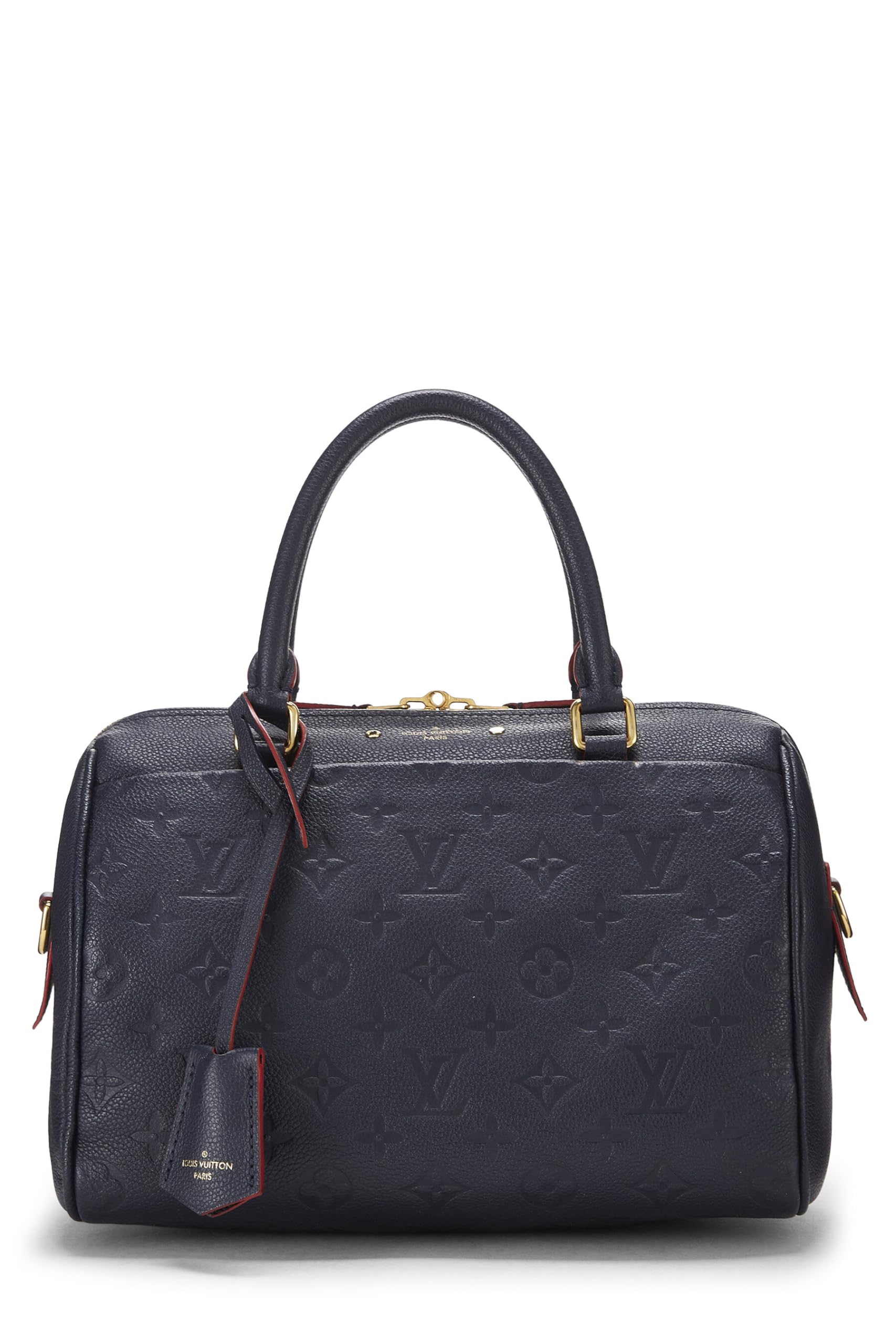 Louis Vuitton,  Navy Monogram Empreinte Speedy Bandouliere 25, Navy