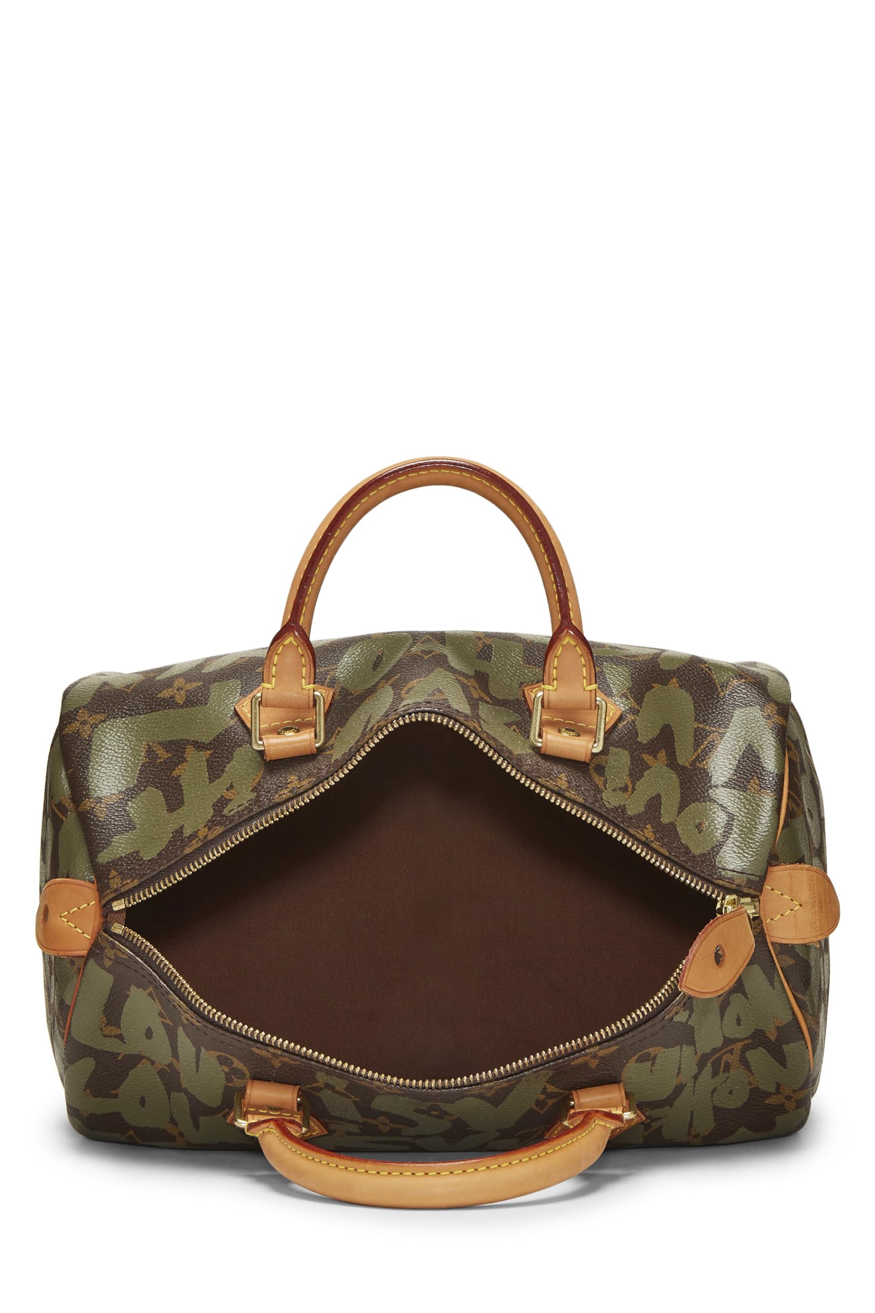 Louis Vuitton,  Stephen Spro  x Louis Vuitton Monogram Green Graffiti Speedy 30, Green