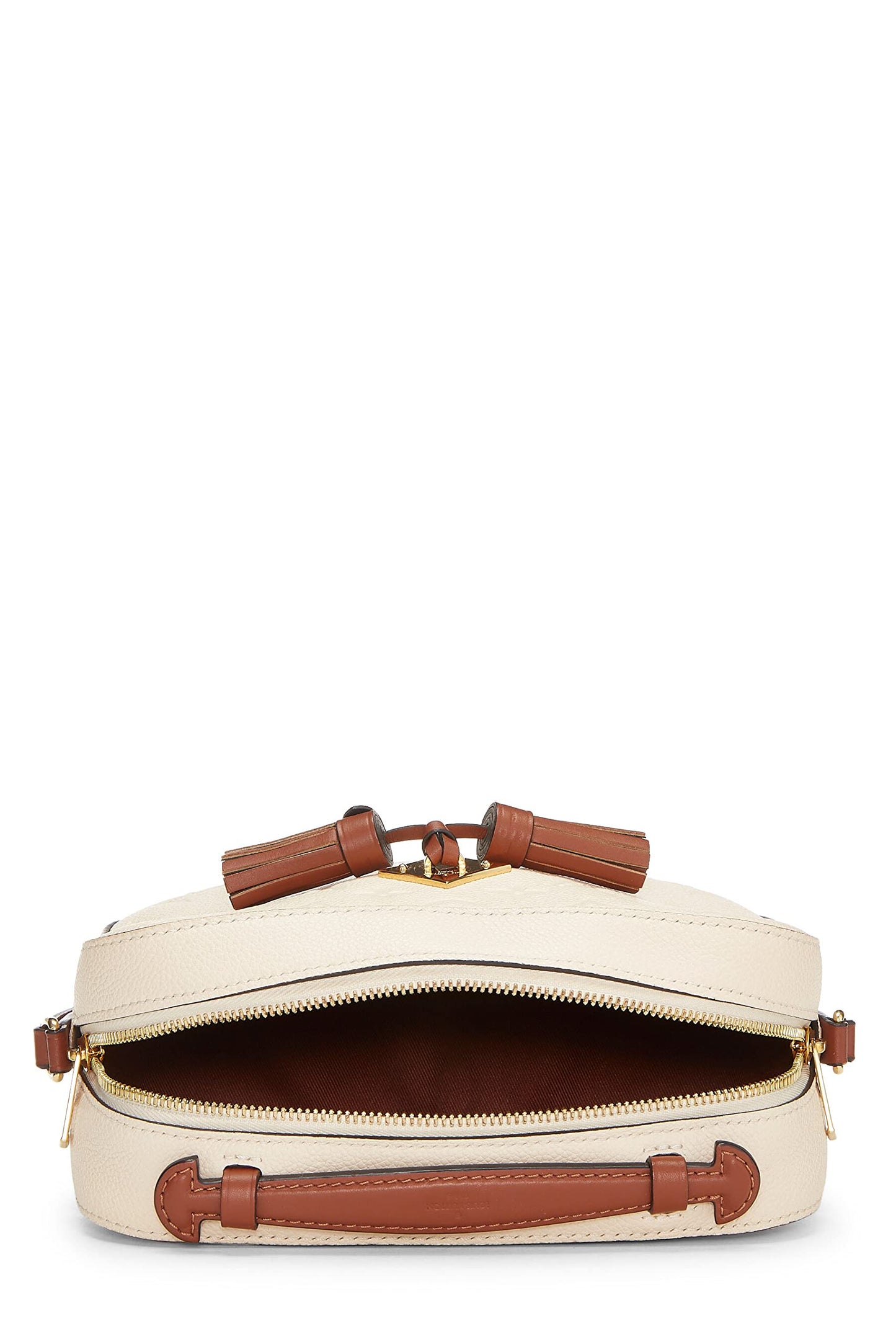 Louis Vuitton,  Beige Monogram Empreinte Saintonge, Beige