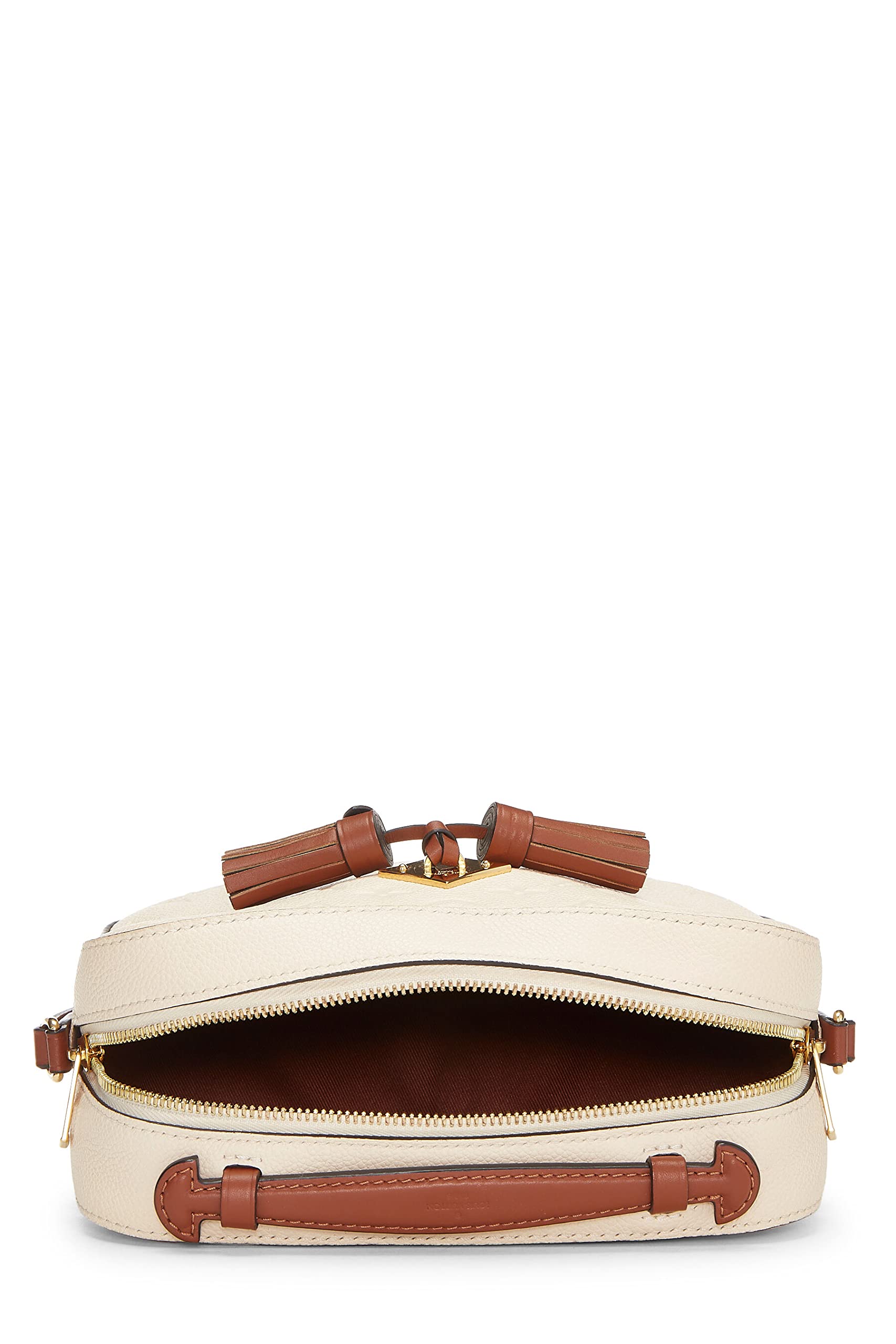 Louis Vuitton,  Beige Monogram Empreinte Saintonge, Beige