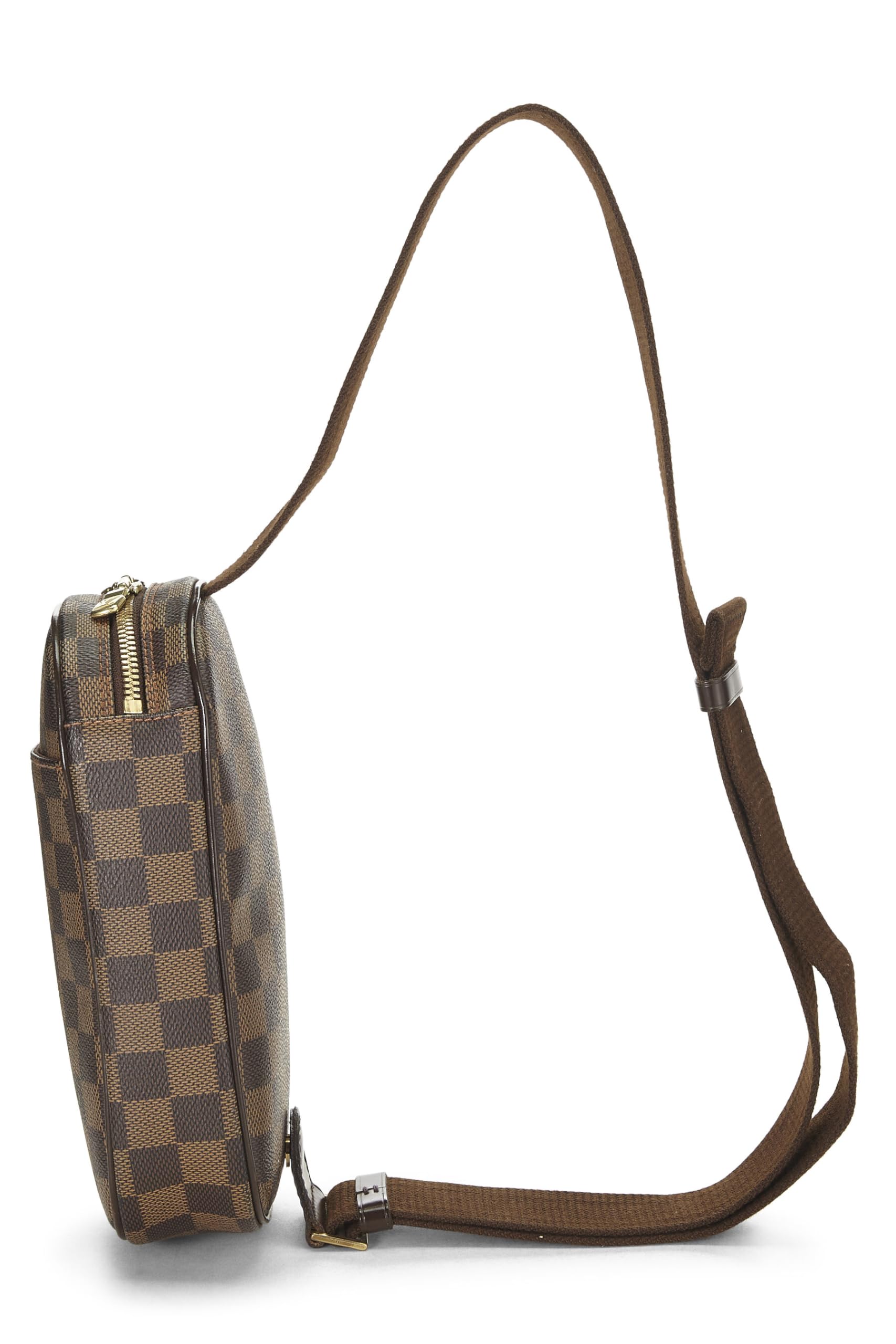 Louis Vuitton,  Damier Ebene Canvas Pochette Gange, Brown