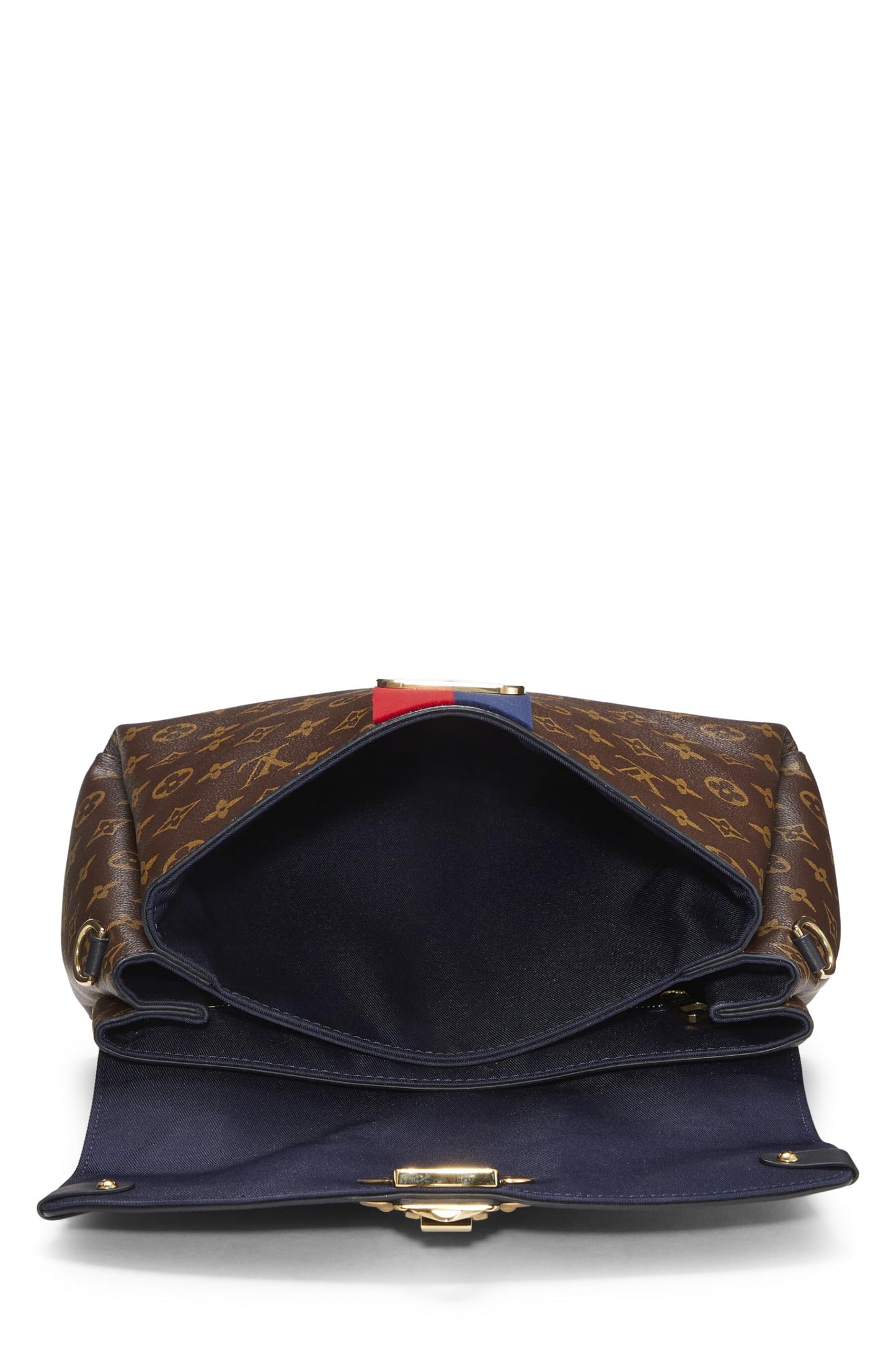 Louis Vuitton,  Monogram Canvas Striped Georges MM, Red