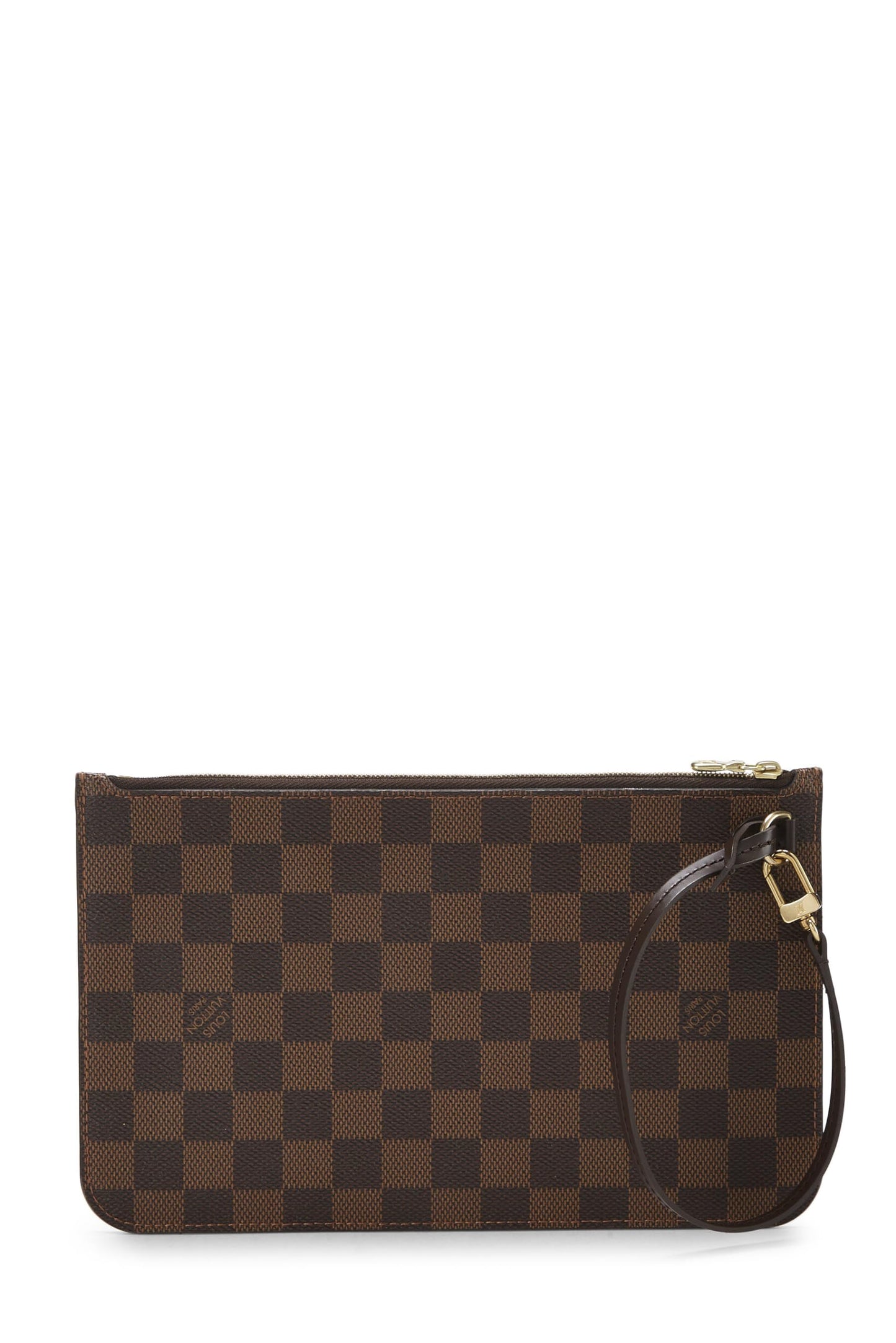 Louis Vuitton,  Damier Ebene Neverfull Pouch MM, Brown