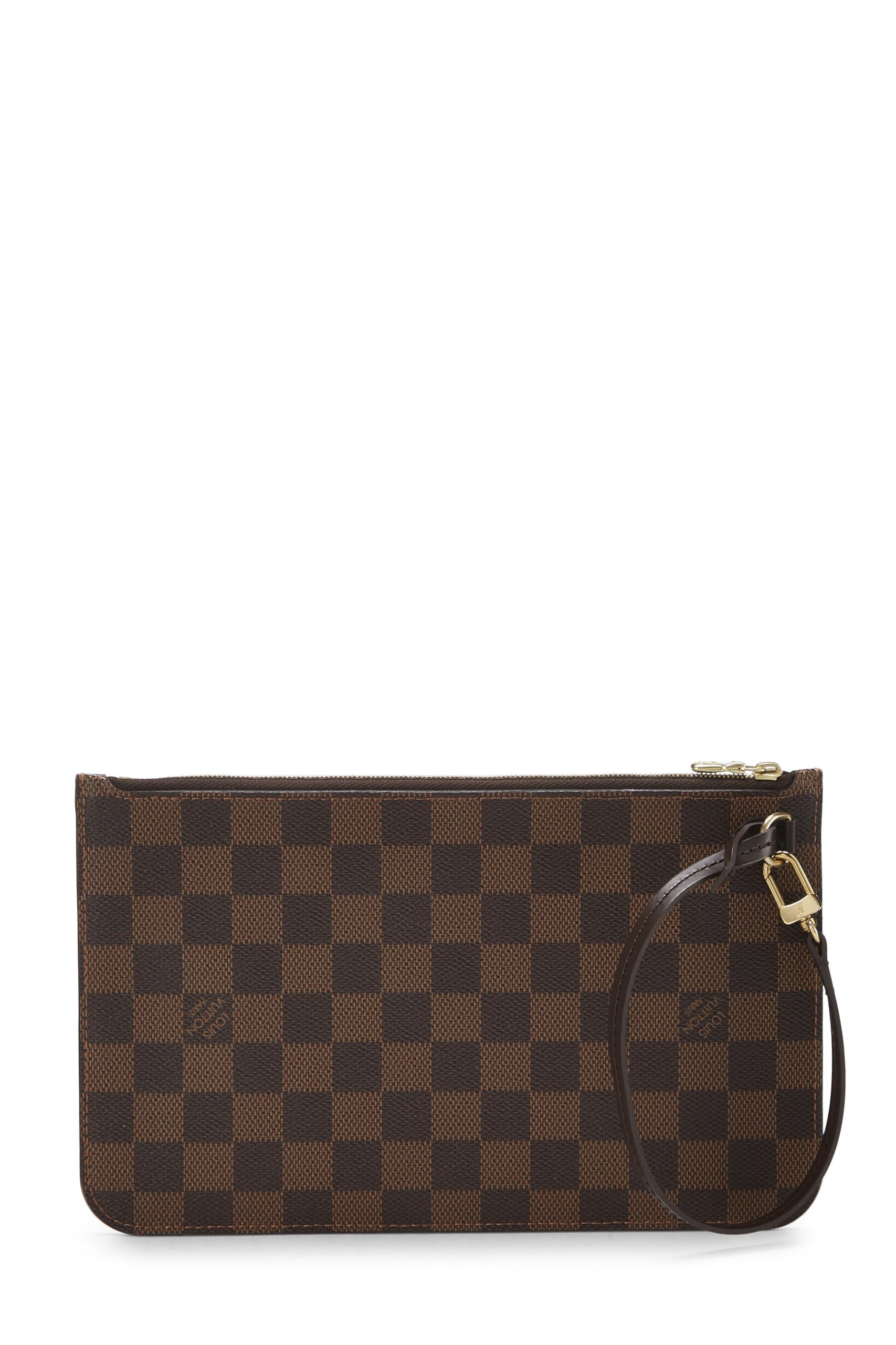 Louis Vuitton,  Damier Ebene Neverfull Pouch MM, Brown