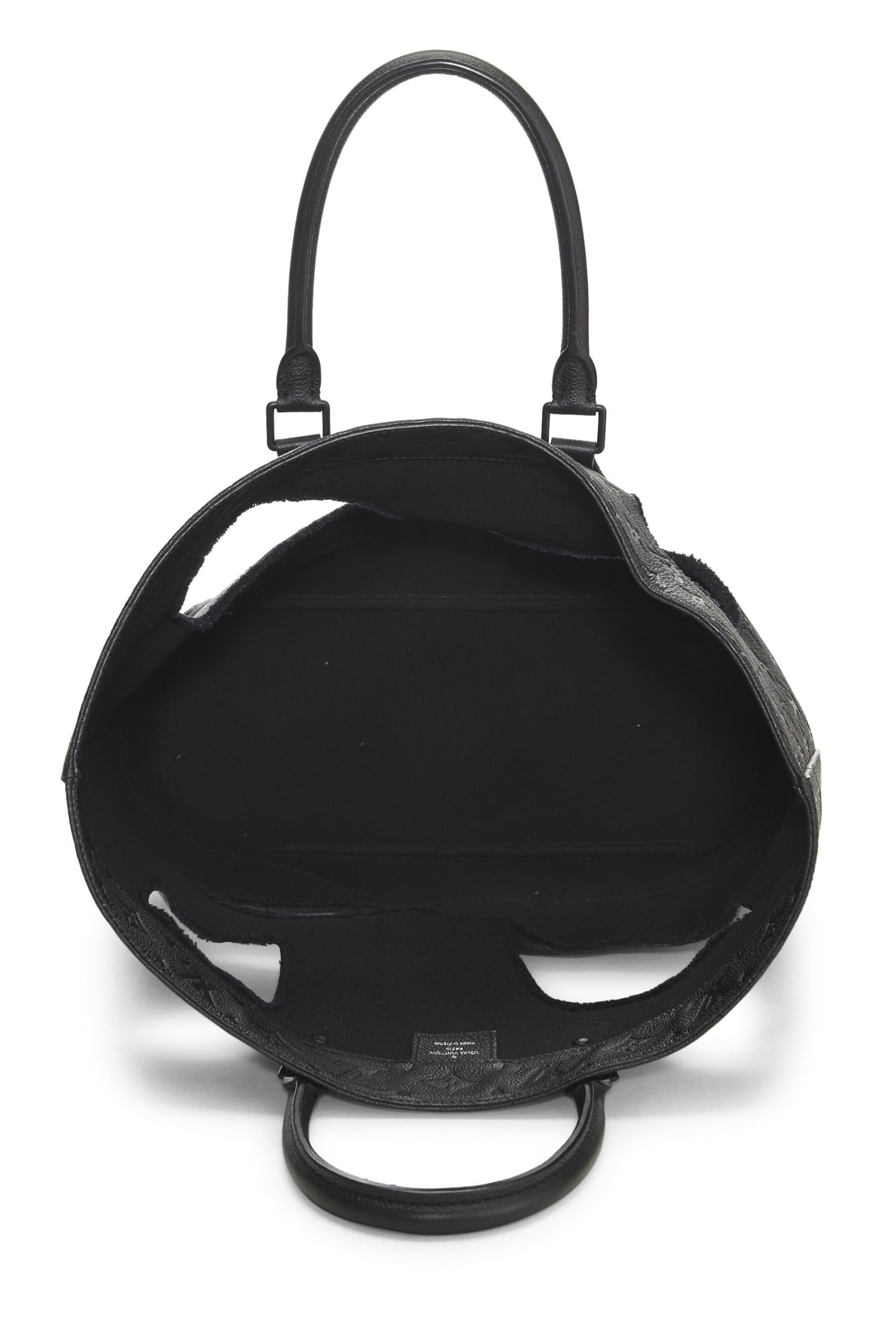 Louis Vuitton,  COMME DES GARÇONS x Louis Vuitton Black Monogram Empreinte Bag with Holes, Black