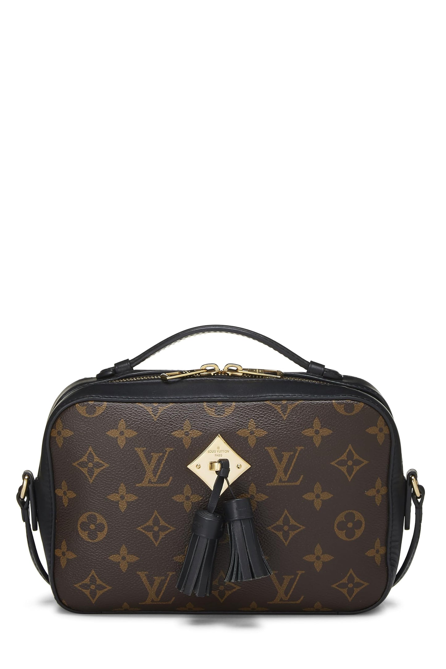 Louis Vuitton,  Black Monogram Canvas Saintonge, Black