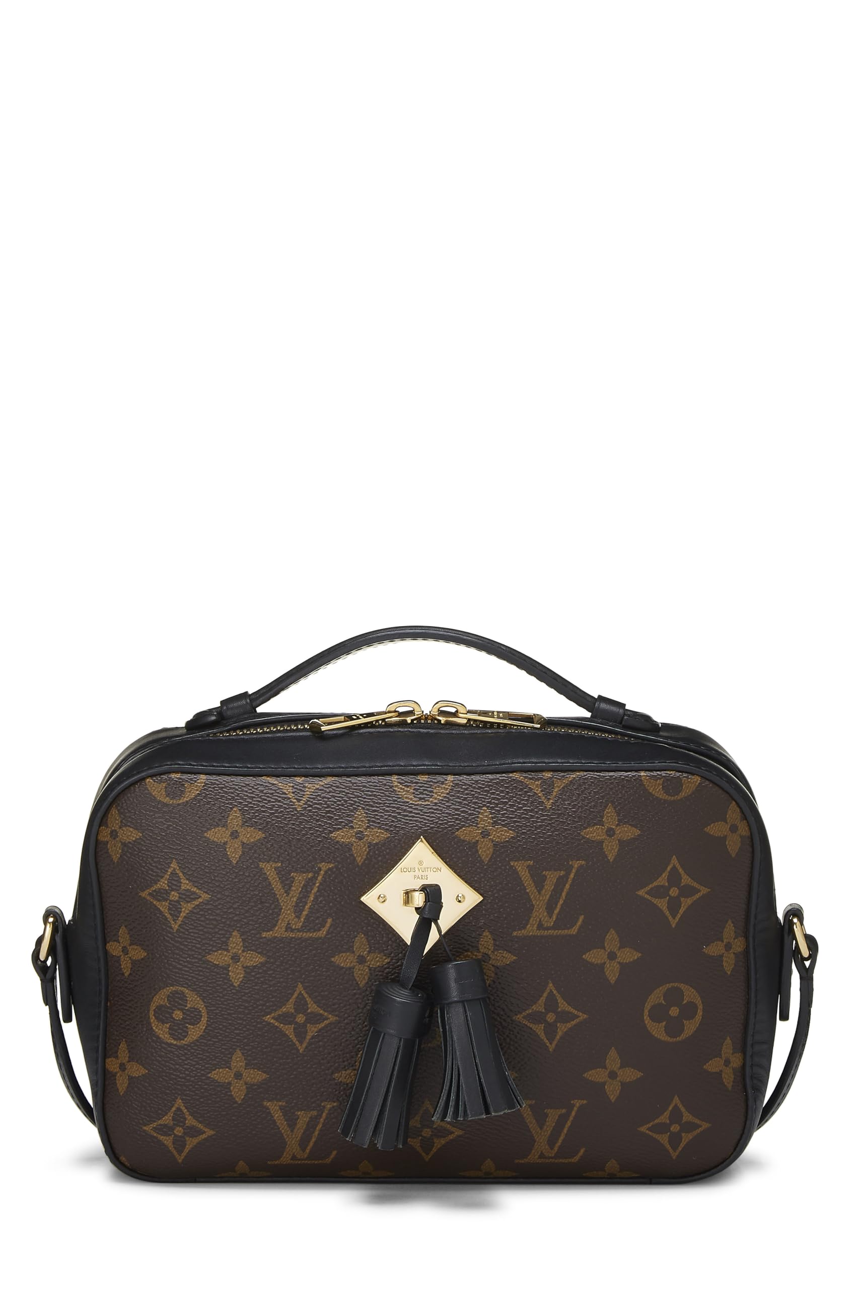Louis Vuitton,  Black Monogram Canvas Saintonge, Black