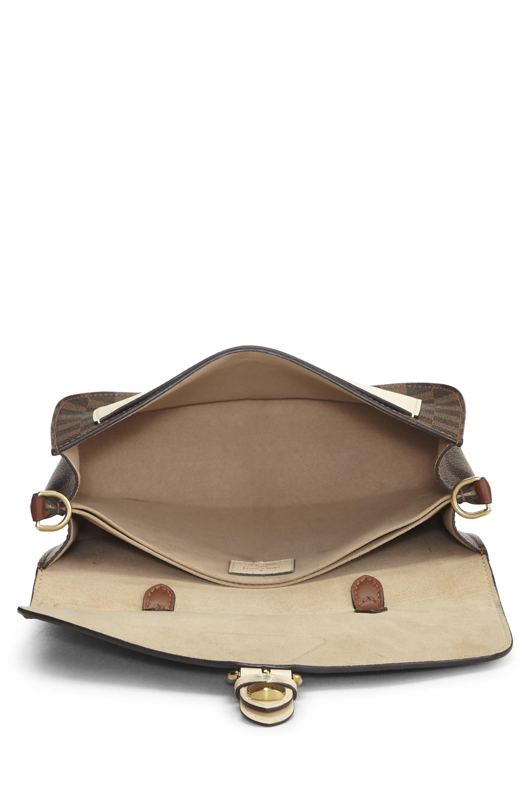 Louis Vuitton,  Cream Damier Ebene Beaumarchais, Cream