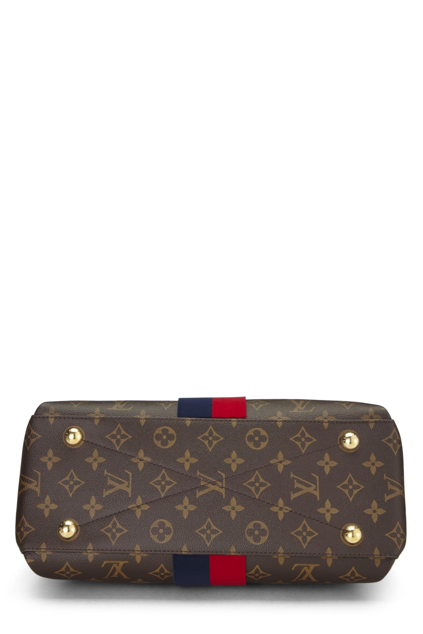 Louis Vuitton,  Monogram Canvas Striped Georges MM, Red