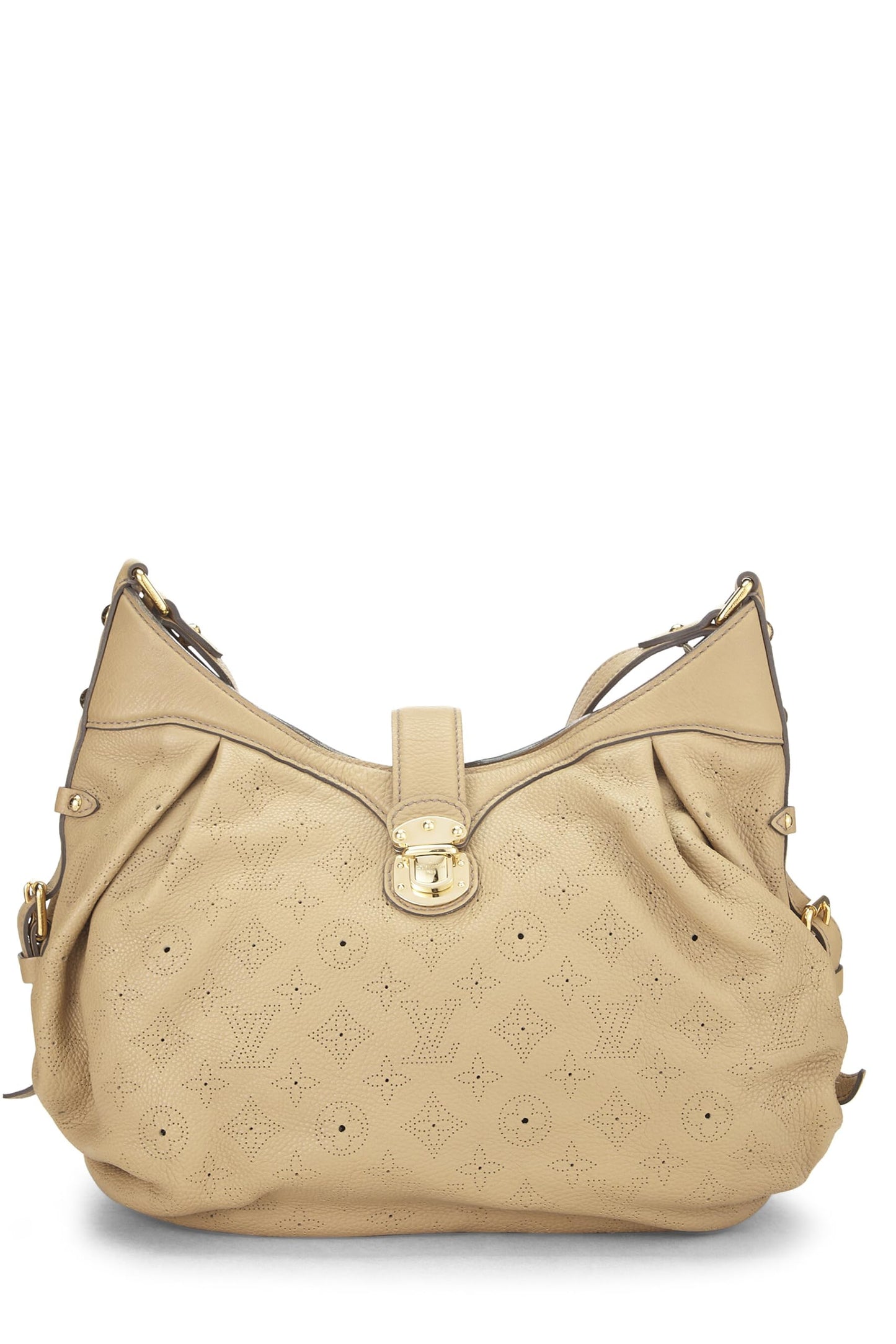 Louis Vuitton,  Beige Monogram Mahina Leather XS, Beige