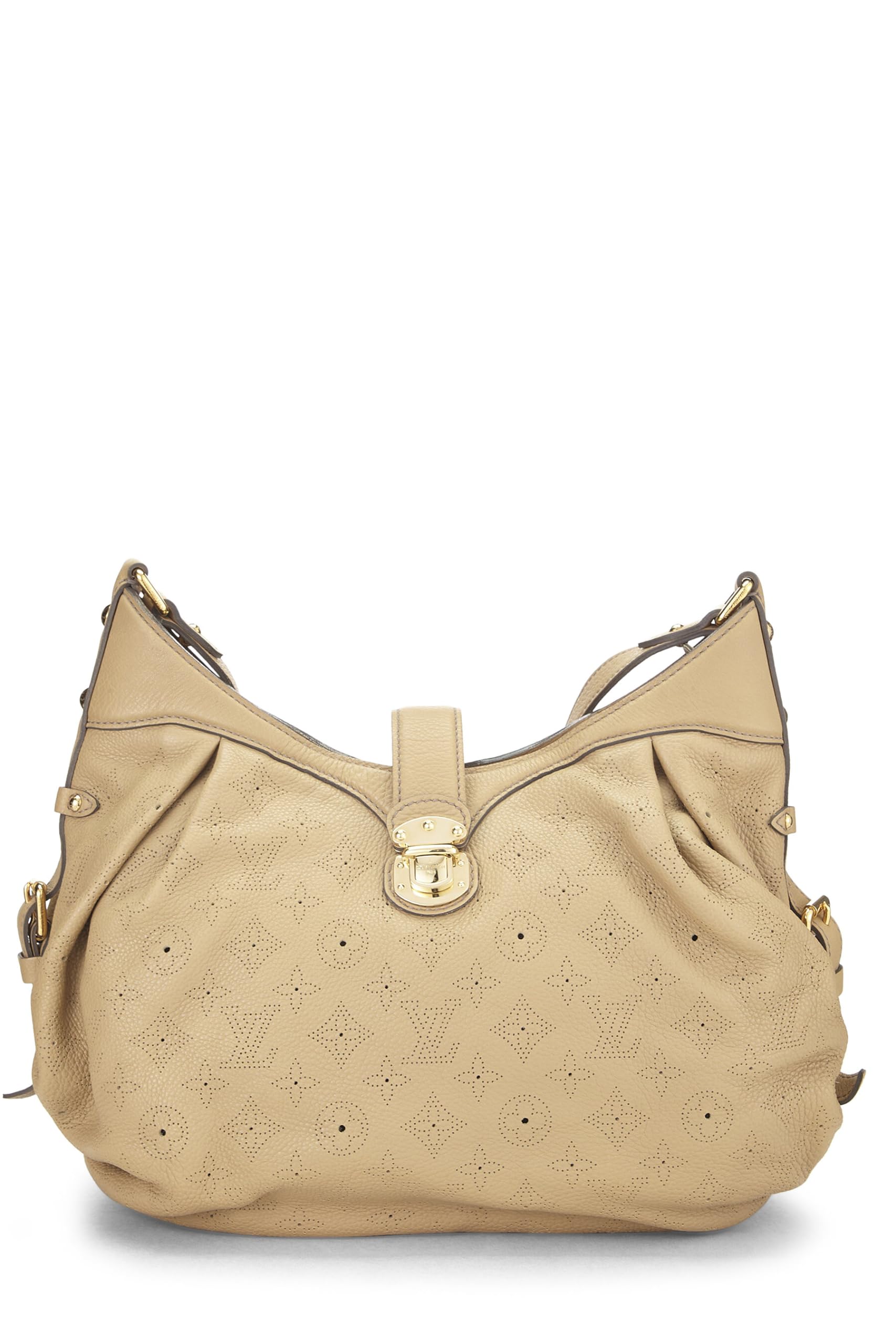 Louis Vuitton,  Beige Monogram Mahina Leather XS, Beige