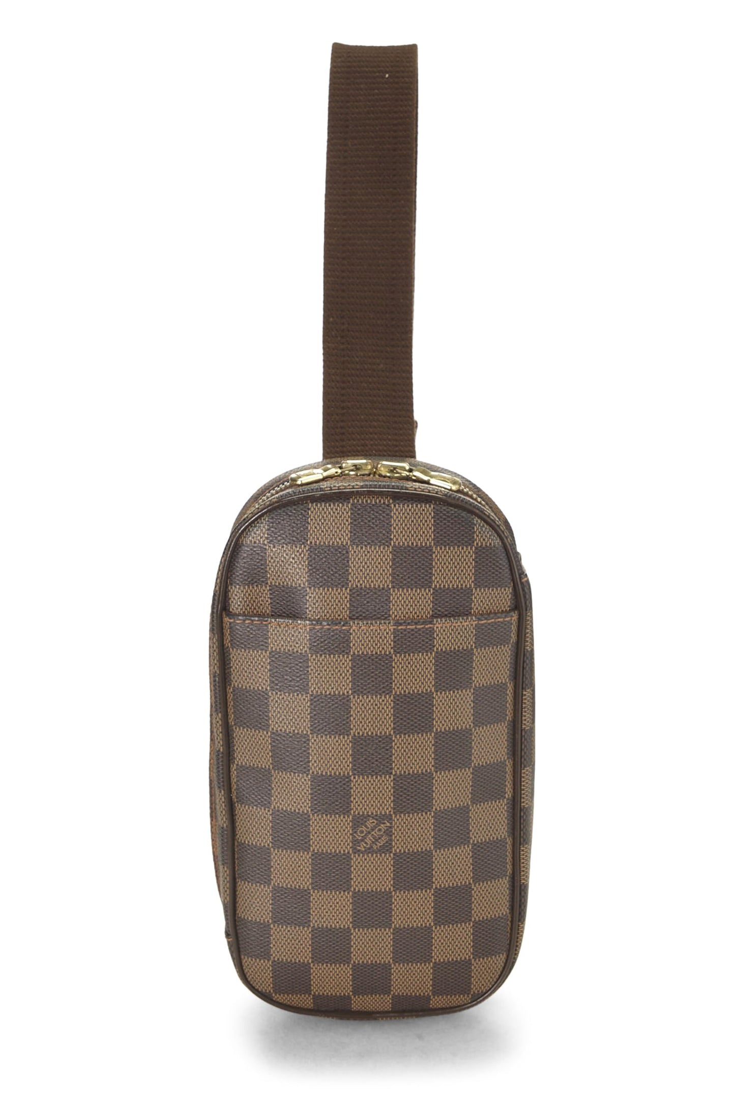 Louis Vuitton,  Damier Ebene Canvas Pochette Gange, Brown