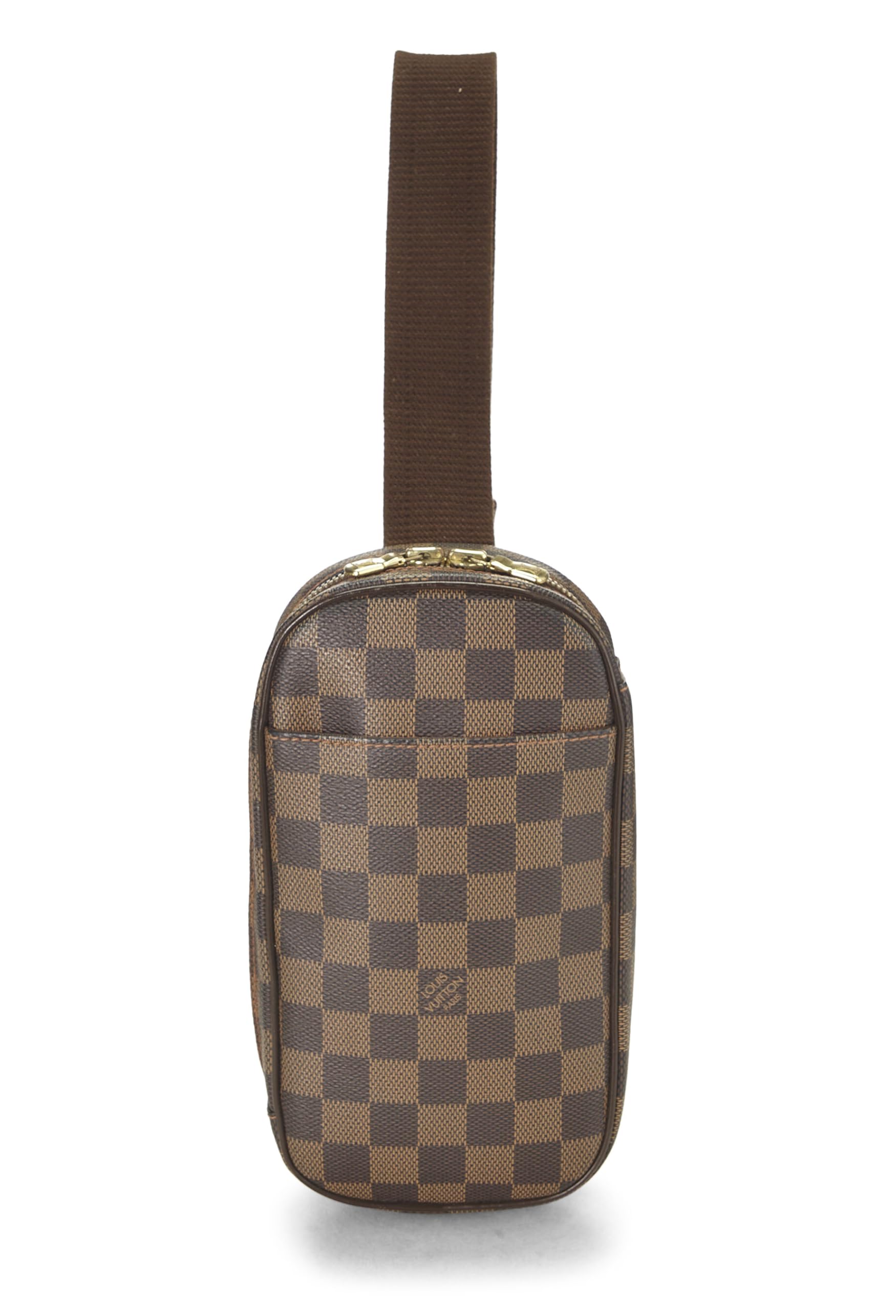 Louis Vuitton,  Damier Ebene Canvas Pochette Gange, Brown