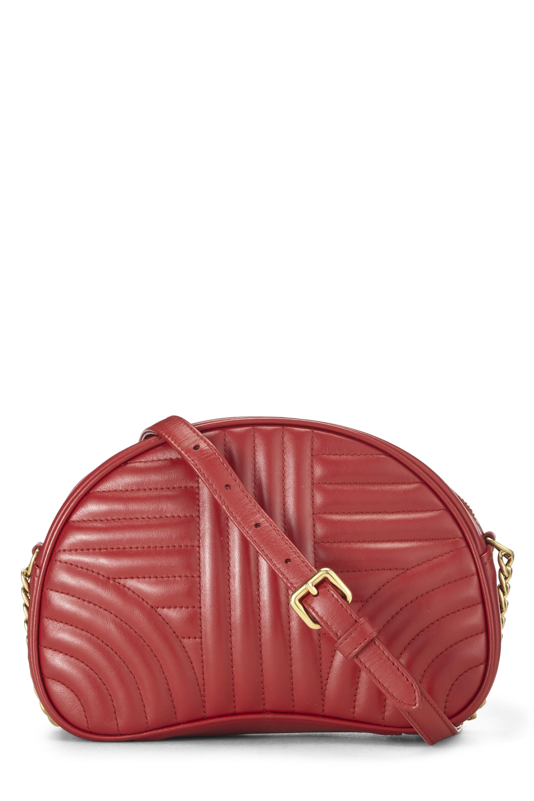 Prada Calfskin Diagramme Crossbody Bag Red