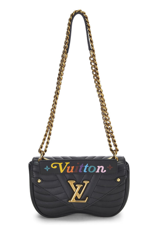 Louis Vuitton,  Black Calfskin New Wave Heart Bag, Black