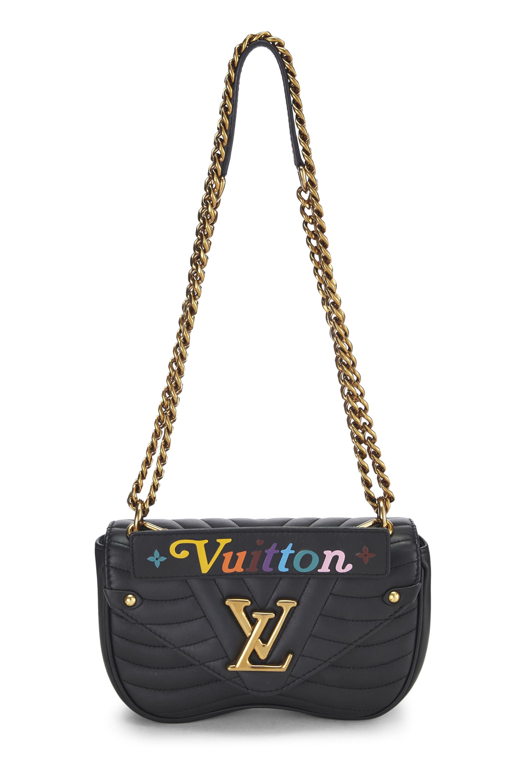 Louis Vuitton,  Black Calfskin New Wave Heart Bag, Black