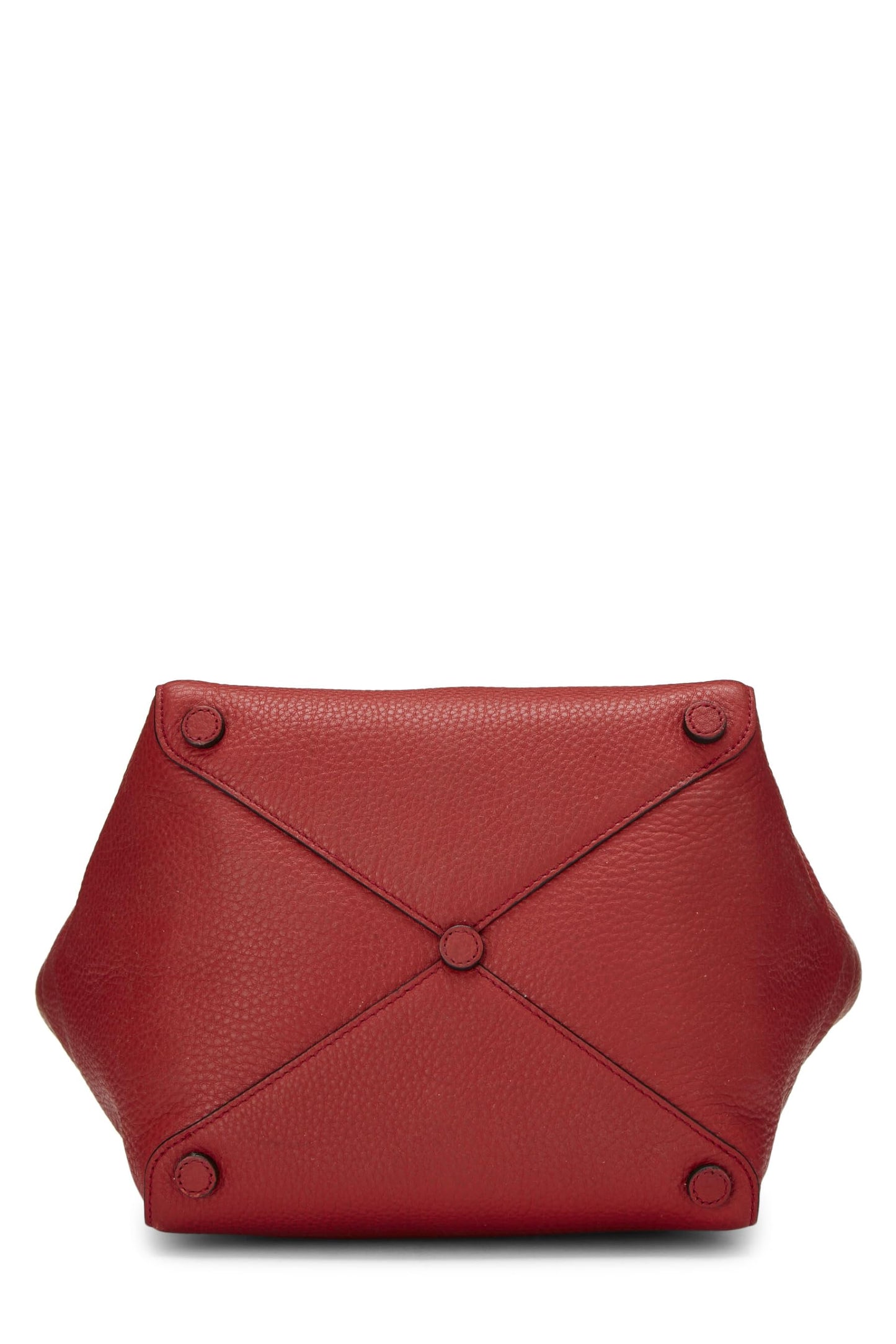 Prada Daino Tote Vitello Red Small Tote Bag