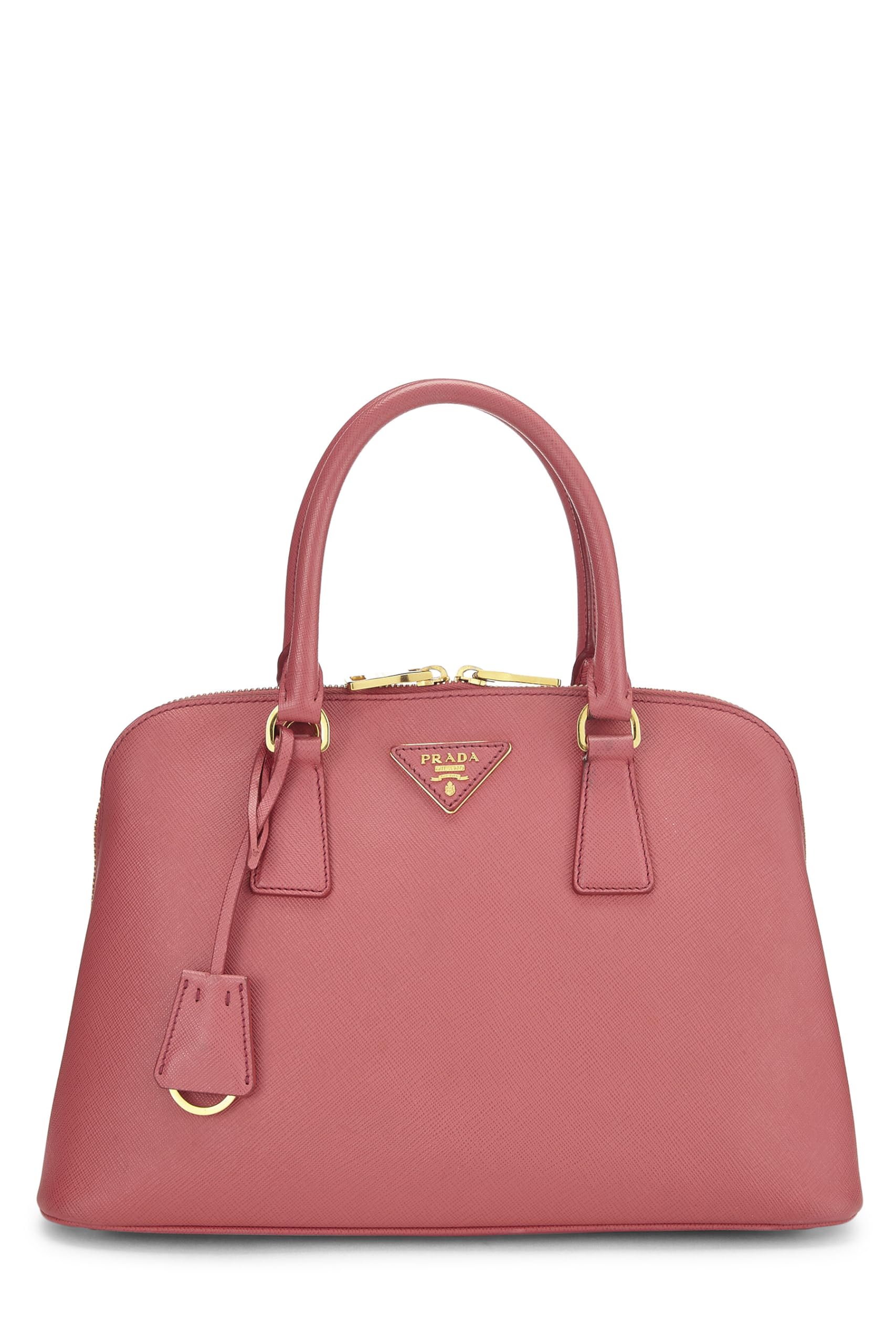 Prada Promenade Luxury Handbag Saffiano Pink Medium Travel Bag