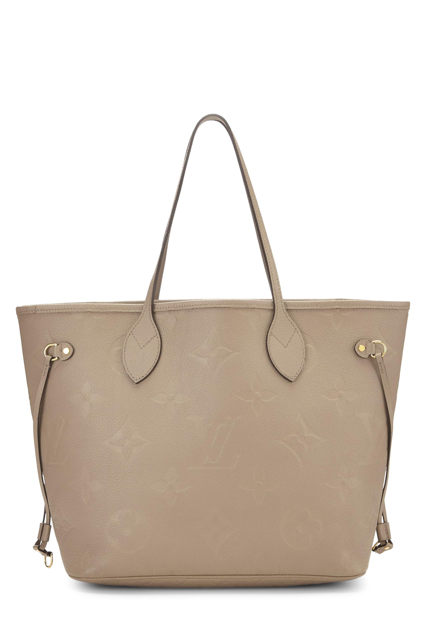 Louis Vuitton,  Tourterelle Monogram Empreinte Giant Neverfull MM, Grey