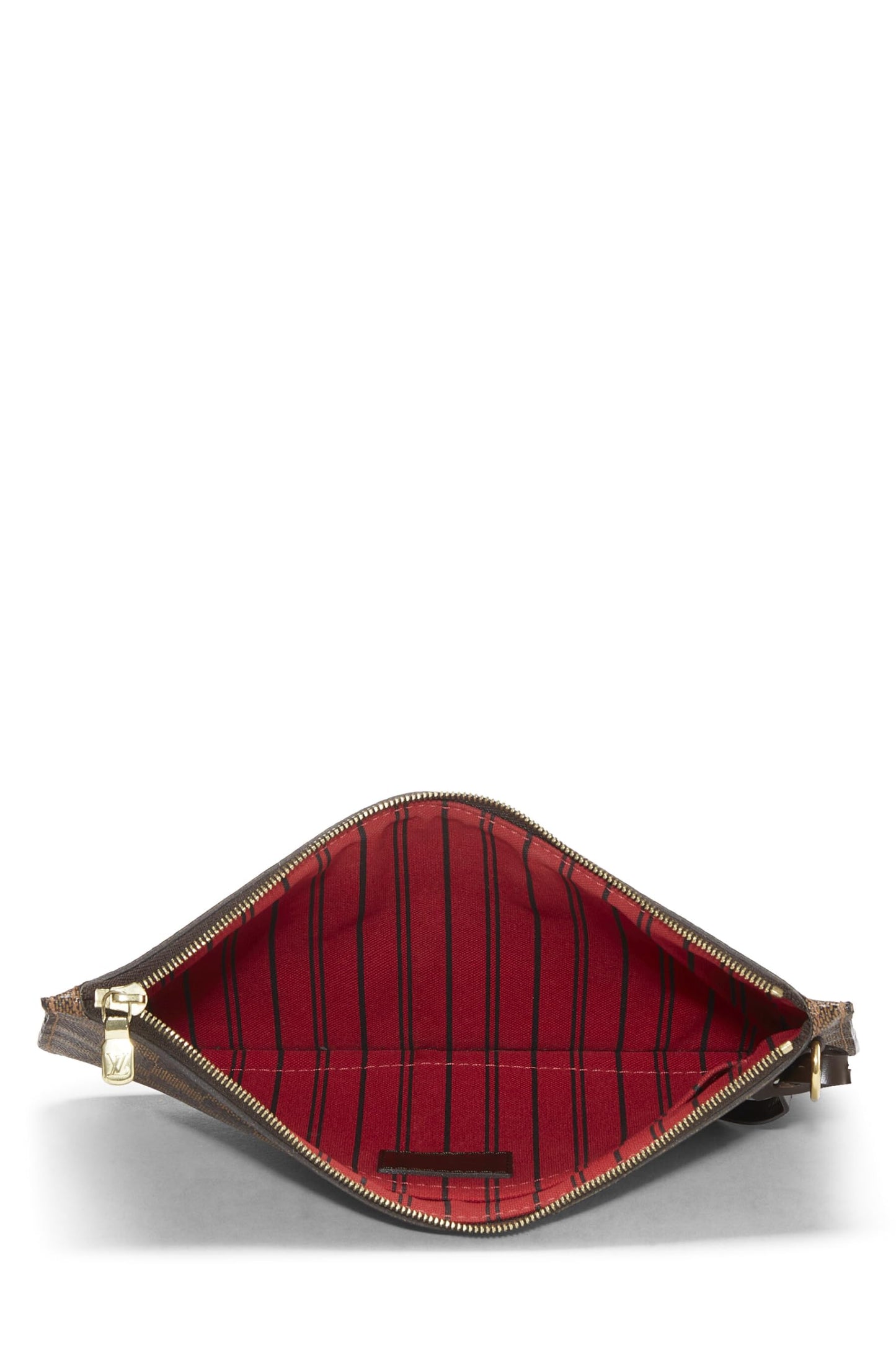 Louis Vuitton,  Damier Ebene Neverfull Pouch MM, Brown