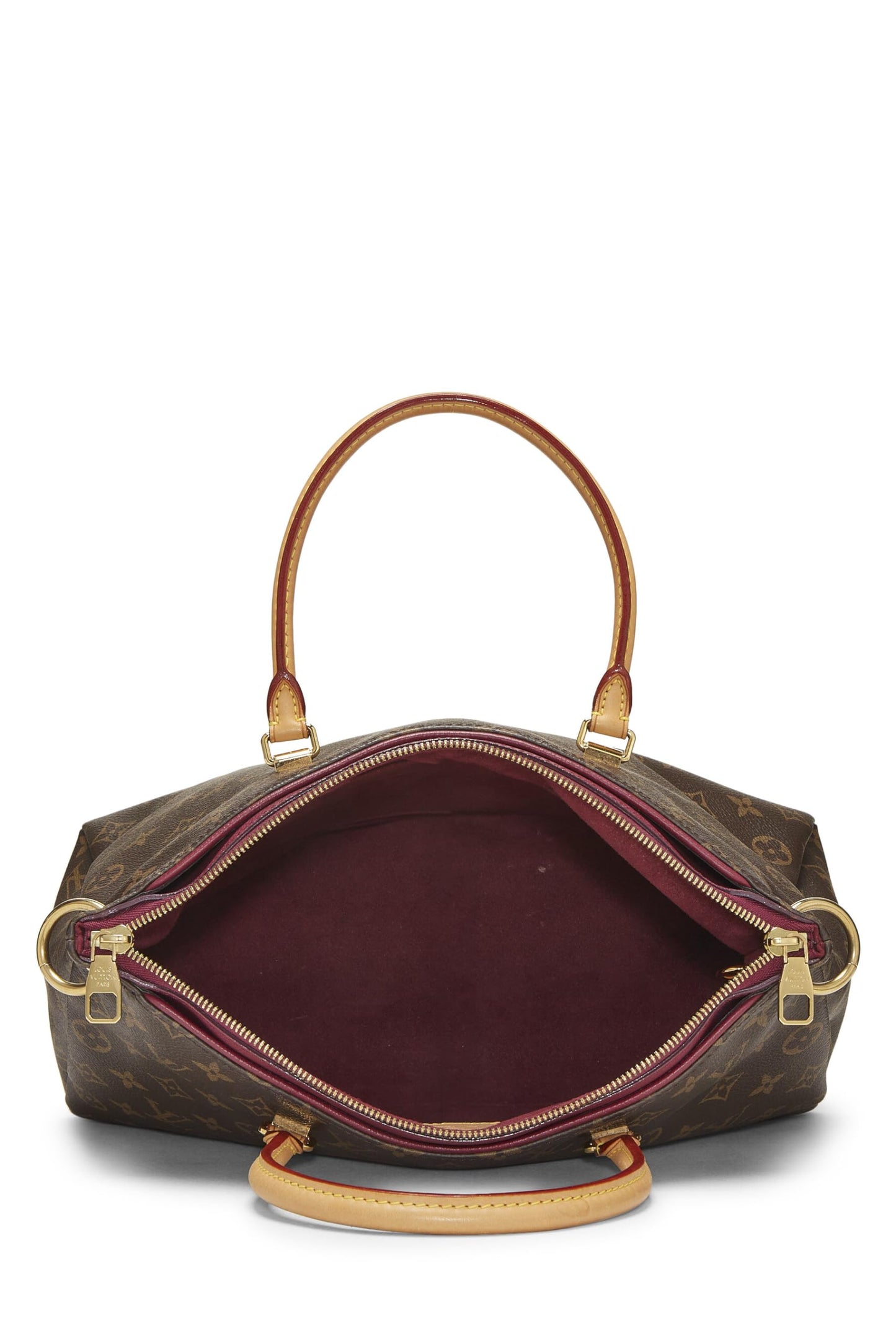 Louis Vuitton,  Burgundy Monogram Canvas Pallas, Burgundy