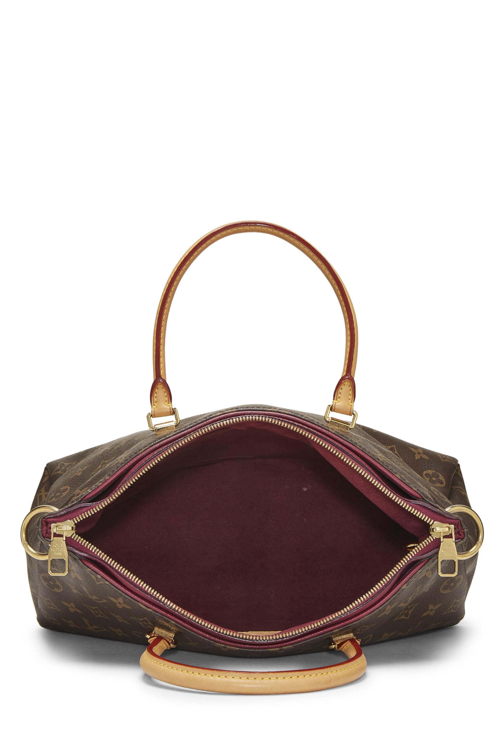 Louis Vuitton,  Burgundy Monogram Canvas Pallas, Burgundy