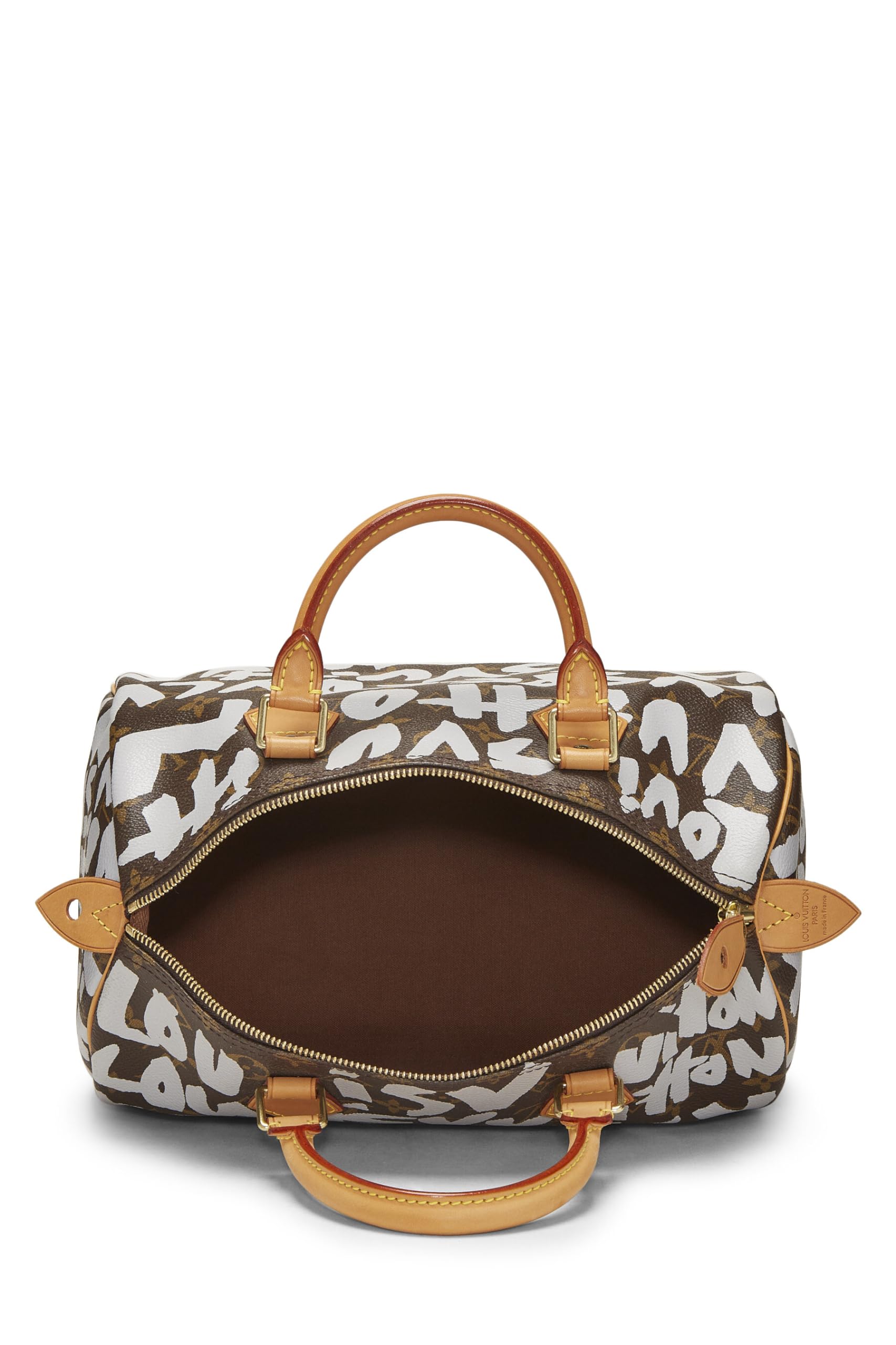 Louis Vuitton,  Stephen Spro  x Louis Vuitton Monogram Grey Graffiti Speedy 30, Grey