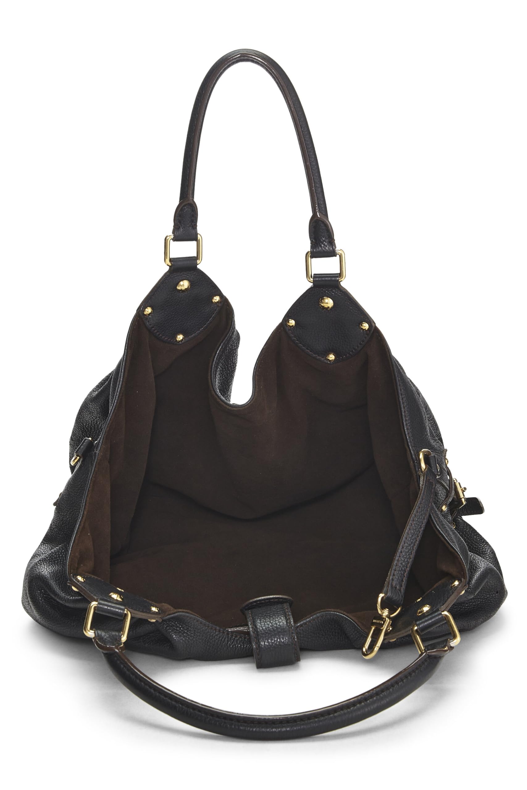 Louis Vuitton,  Black Monogram Mahina Large, Black