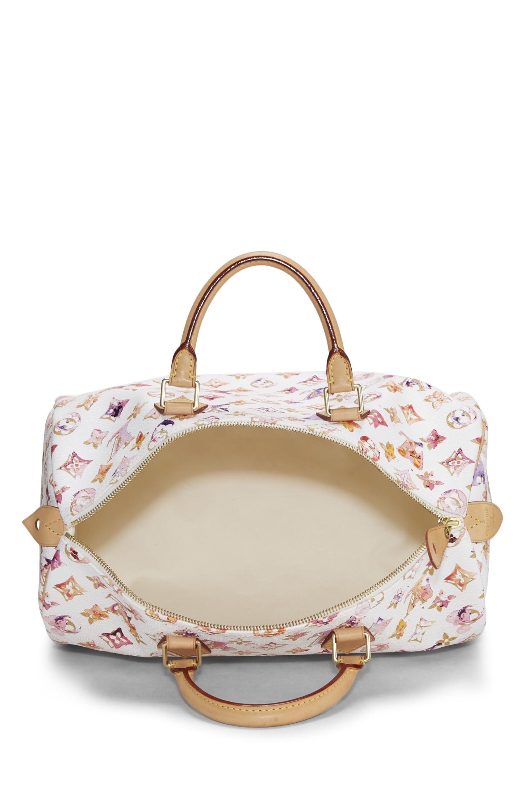 Louis Vuitton,  Richard Prince x Louis Vuitton Monogram Watercolor Speedy 35, White