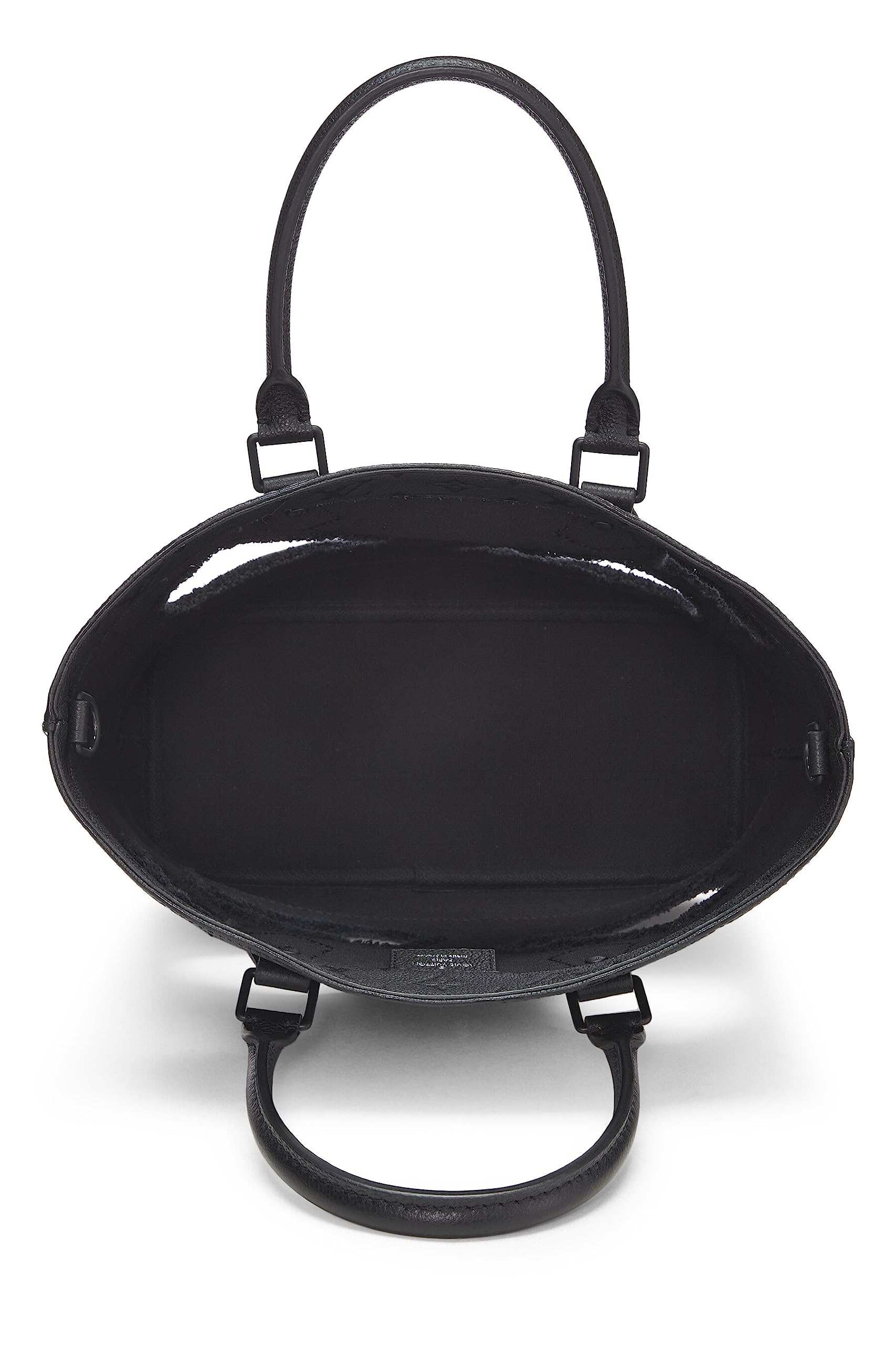 Louis Vuitton,  Comme des Garçons x Louis Vuitton Black Monogram Empreinte Bag with Holes PM, Black