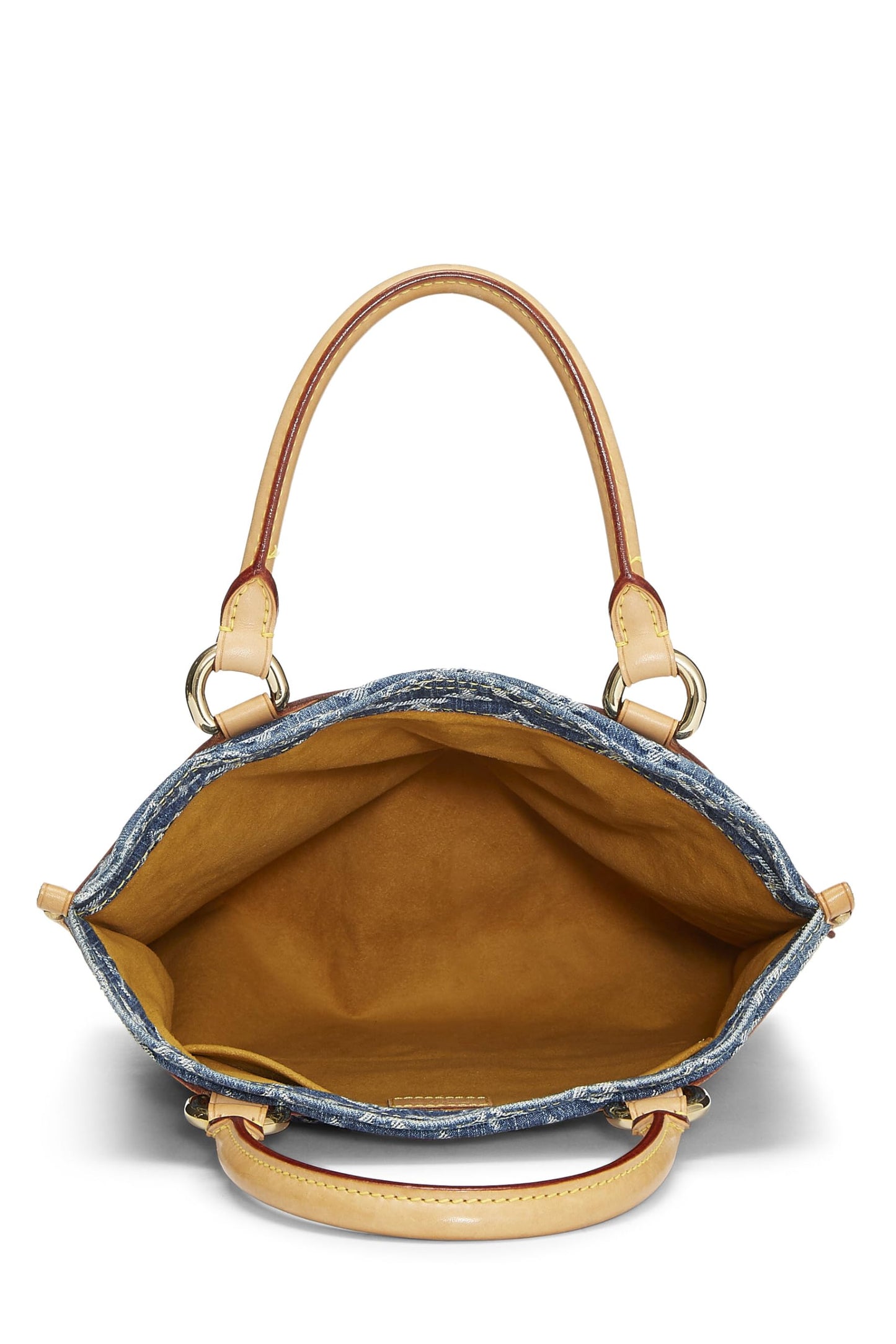 Louis Vuitton,  Blue Monogram Denim Flat Shopper, Blue