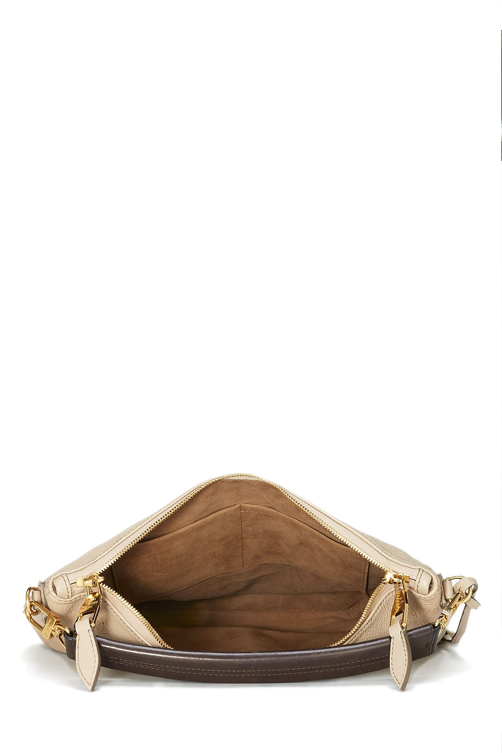 Louis Vuitton,  Beige Monogram Mahina Selene MM, Beige