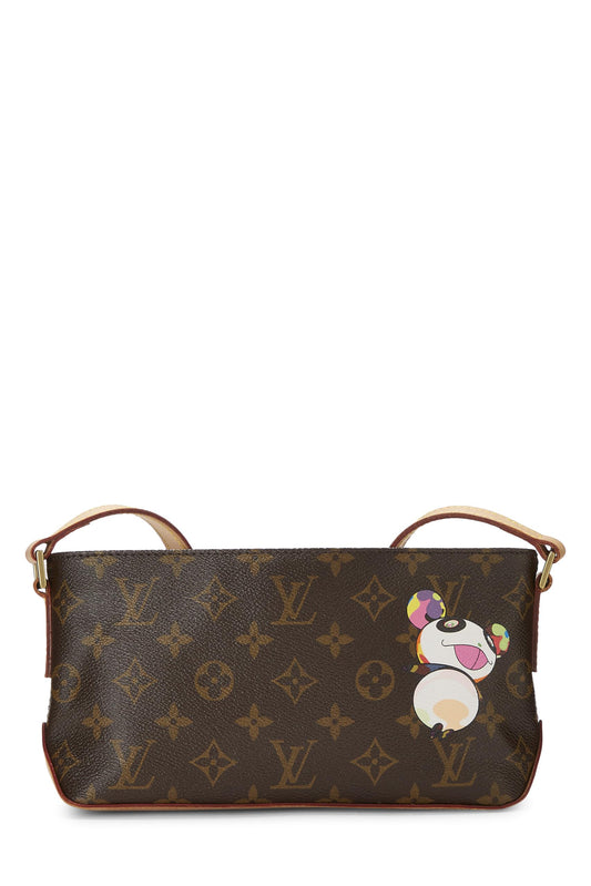 Louis Vuitton,  Takashi Murakami x Louis Vuitton Monogram Canvas Panda Trotteur, Brown