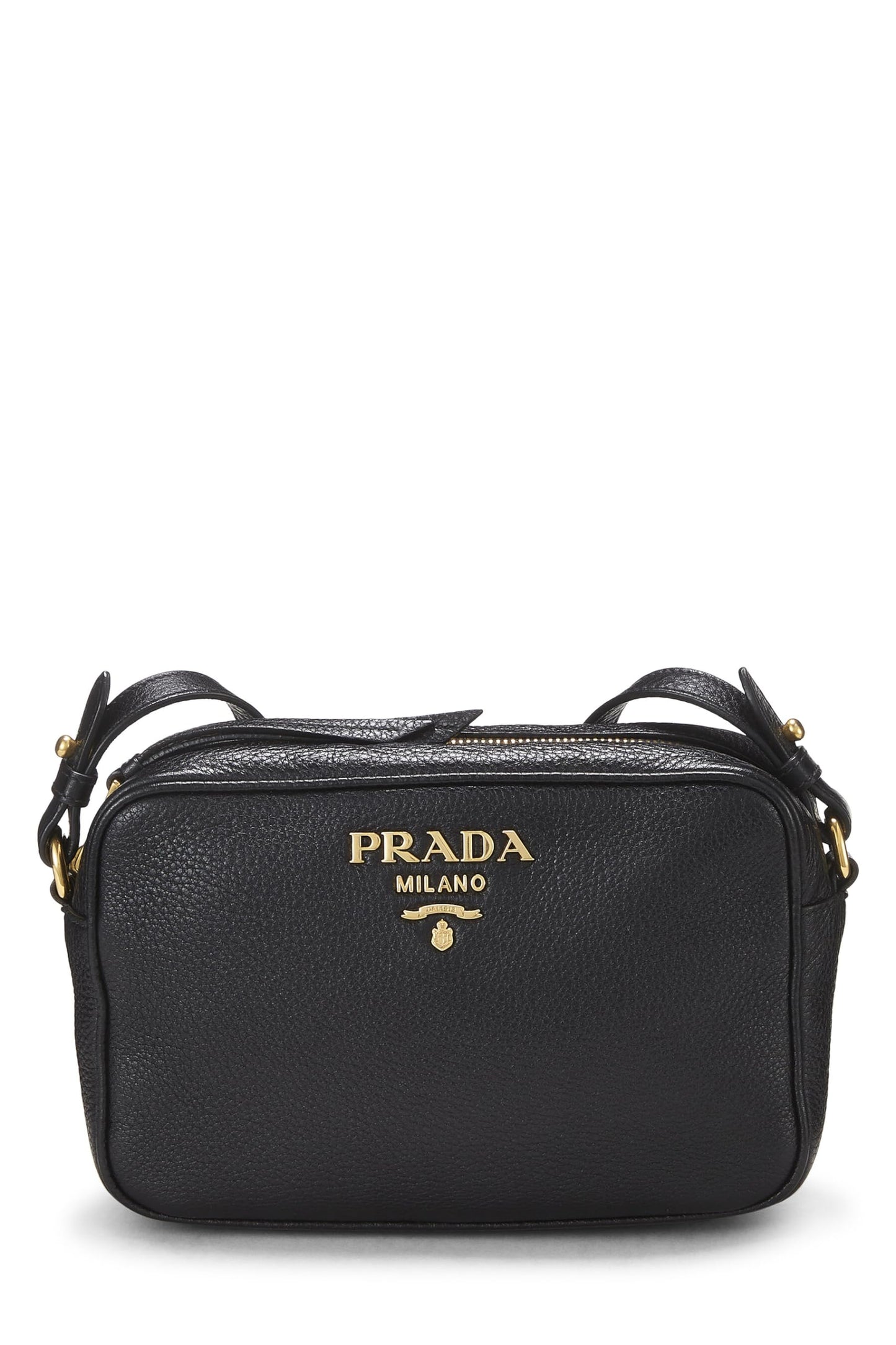 Prada Daino Camera Bag Vitello Black Crossbody Bag Camera Bag Black