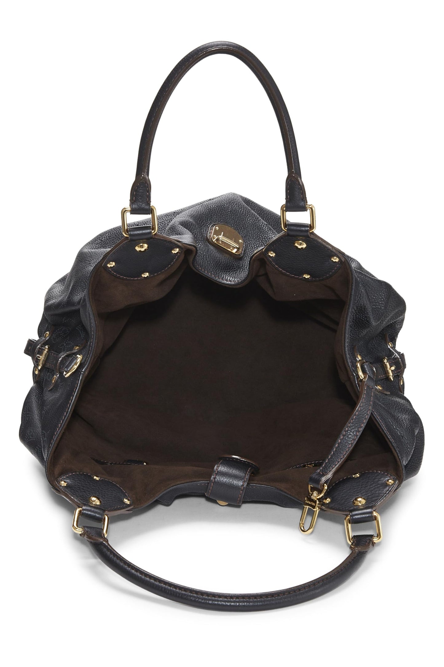 Louis Vuitton,  Black Monogram Mahina Large, Black