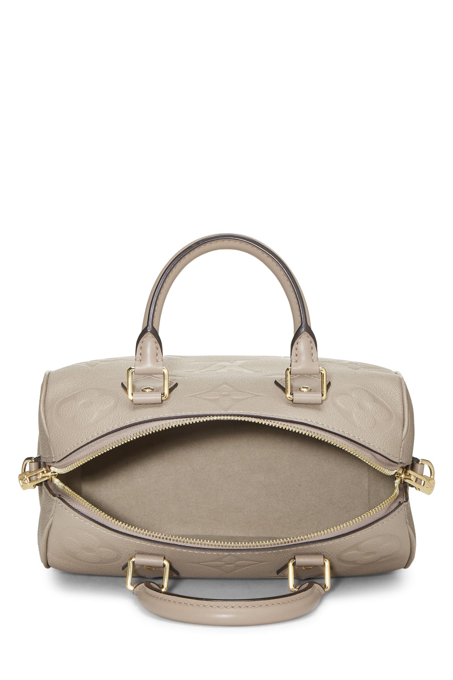 Louis Vuitton,  Grey Monogram Empreinte Speedy Bandouliere 25, Grey