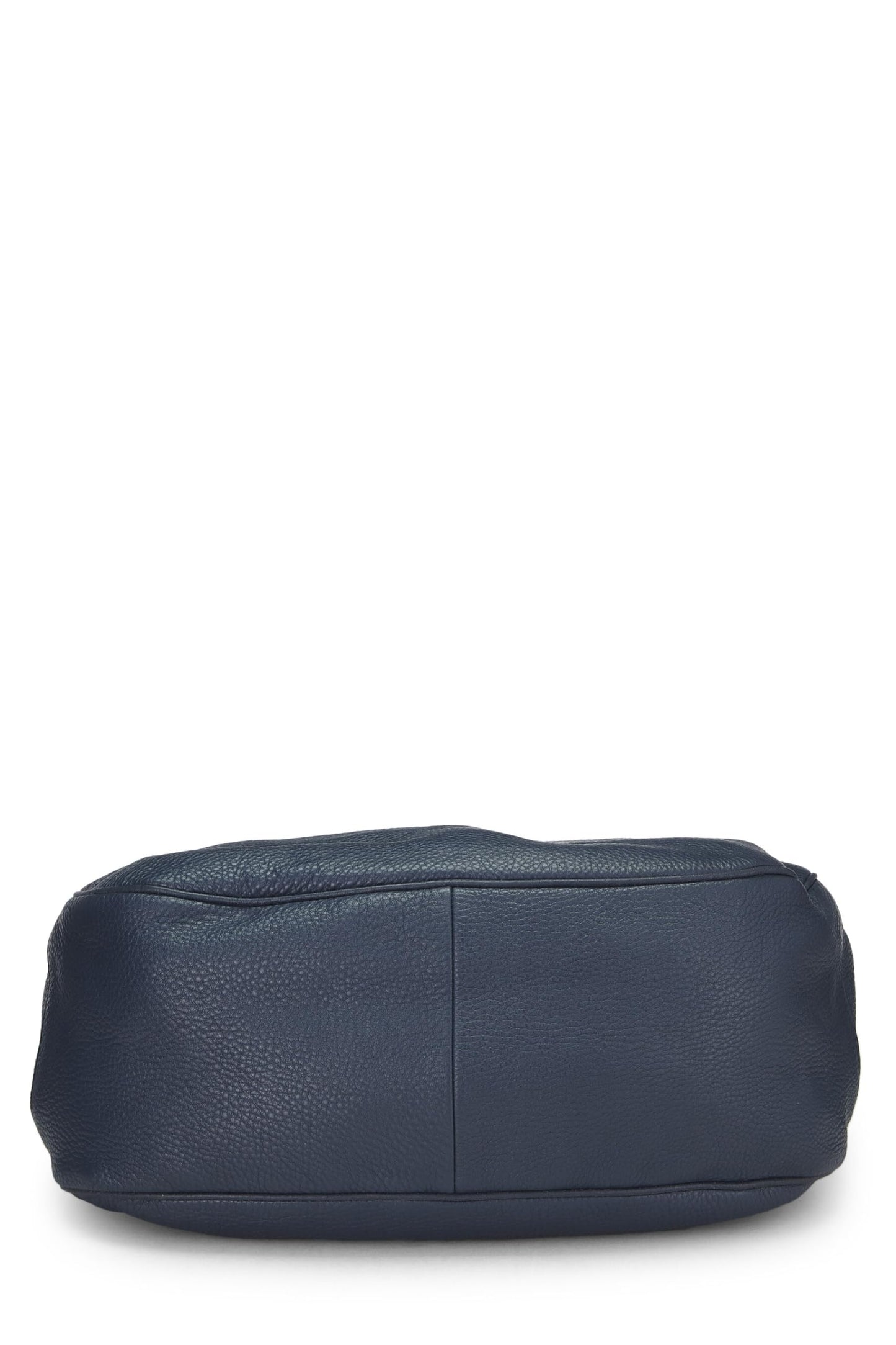 Prada Daino Hobo Vitello Blue Shoulder Bag