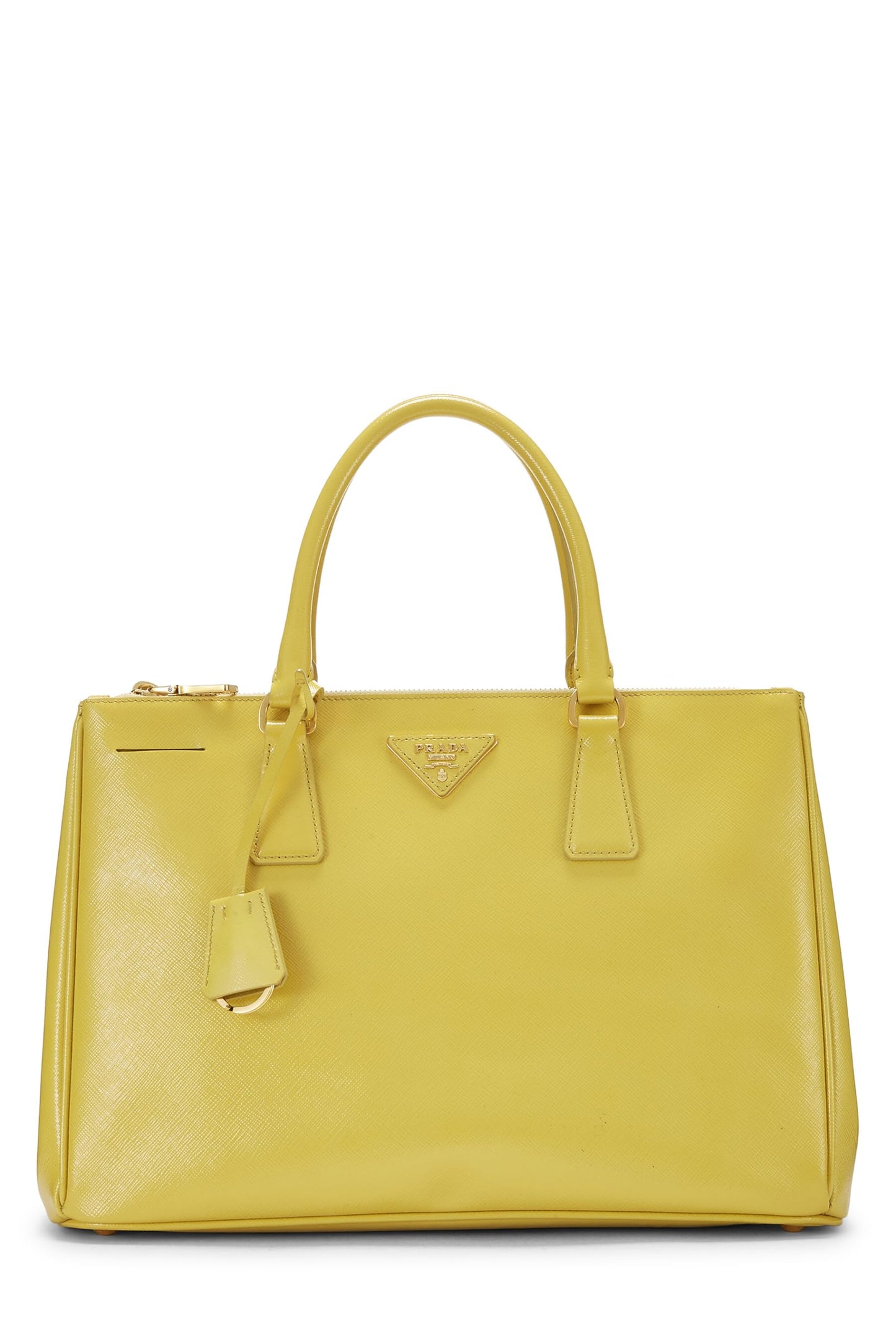 Prada Executive Tote Saffiano Yellow Large Tote Bag