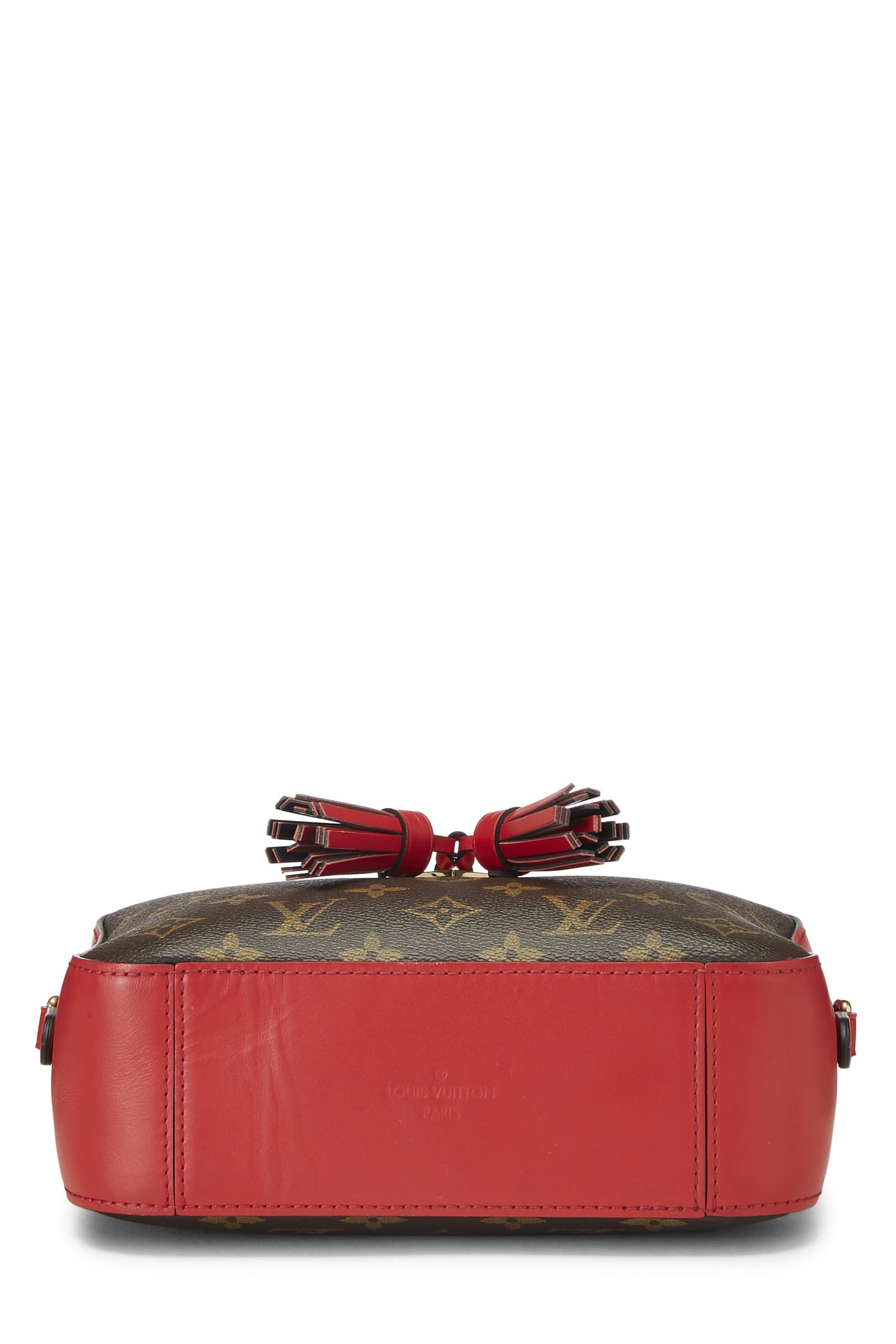 Louis Vuitton,  Red Monogram Canvas Saintonge, Red