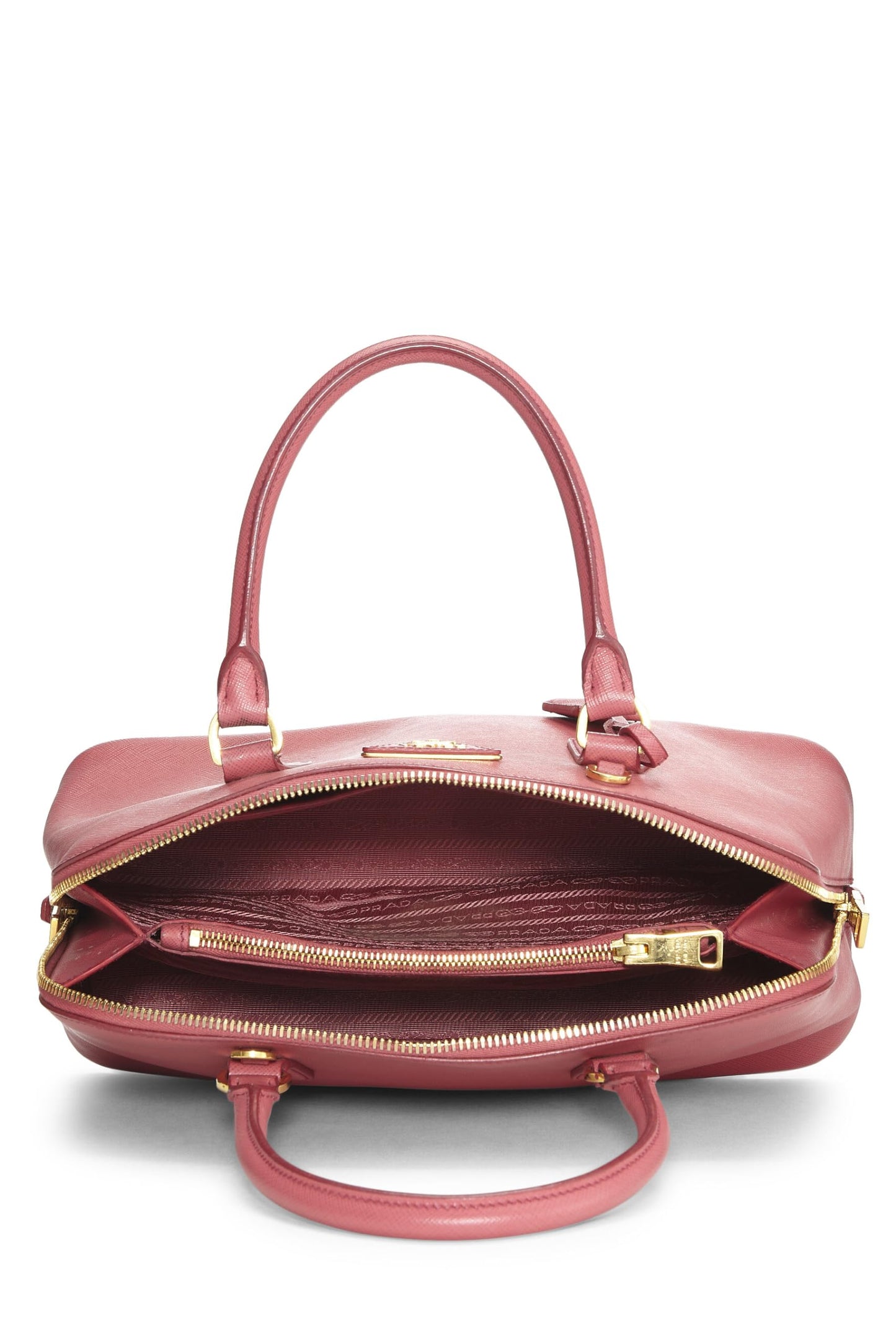 Prada Promenade Luxury Handbag Saffiano Pink Medium Travel Bag