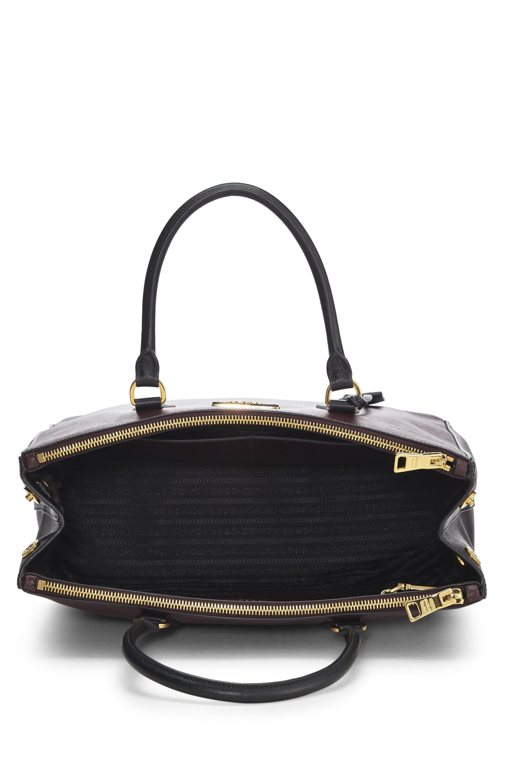 Prada Burgundy Executive Tote Multi Saffiano Medium Tote Bag