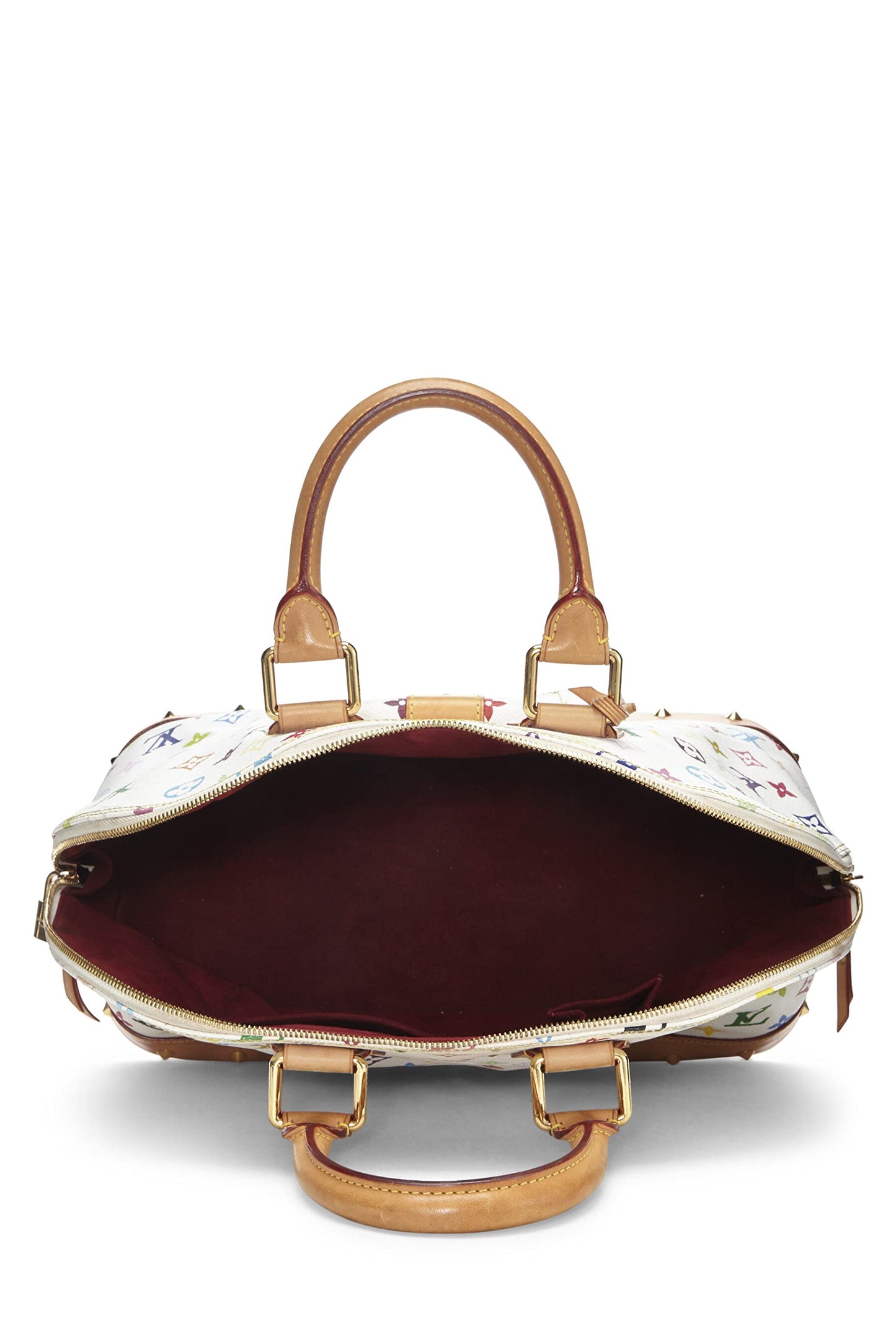 Louis Vuitton,  Takashi Murakami x Louis Vuitton White Monogram Multicolore Alma GM, White
