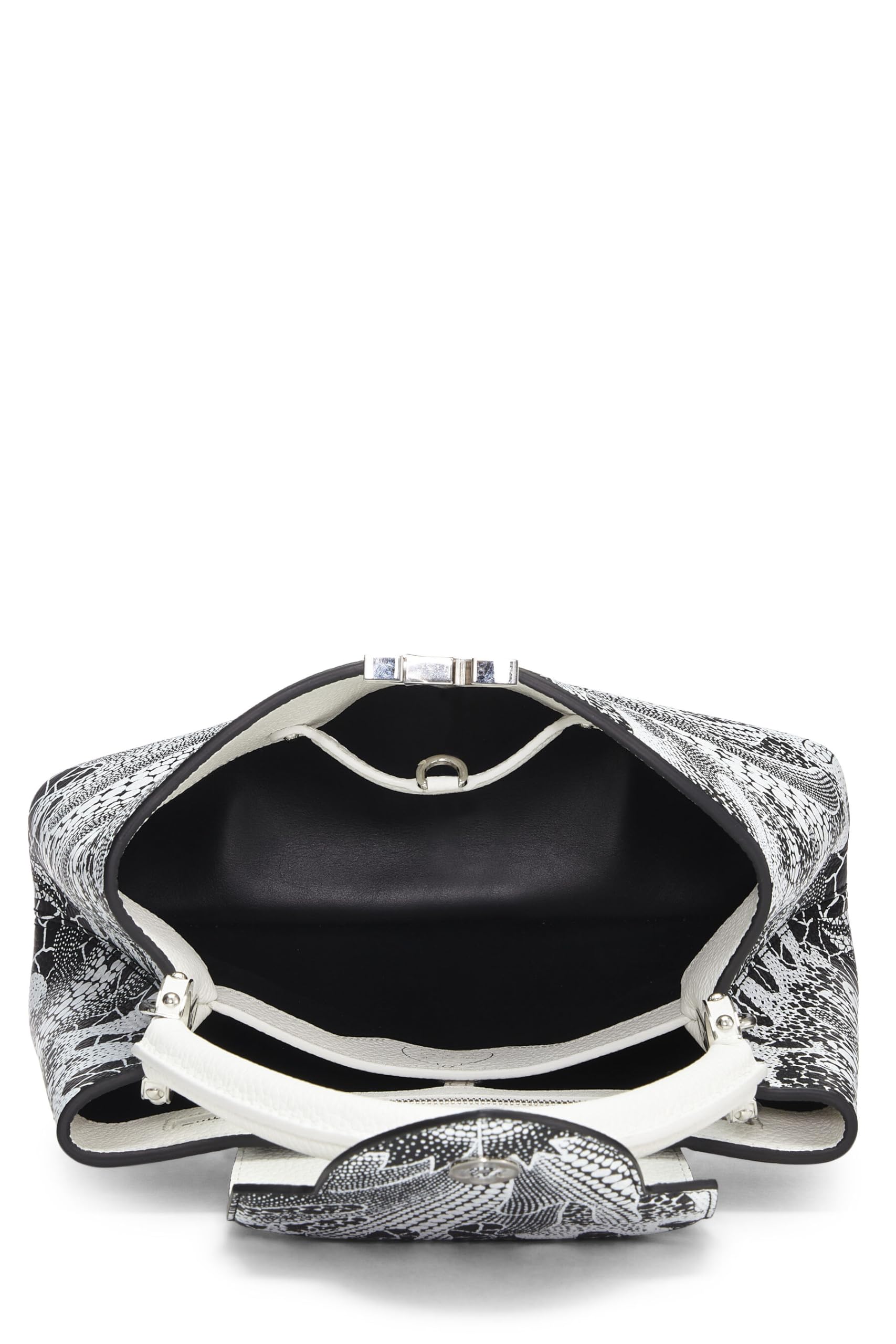 Louis Vuitton,  LV x YK Black & White Taurillon Capucines MM, Multi
